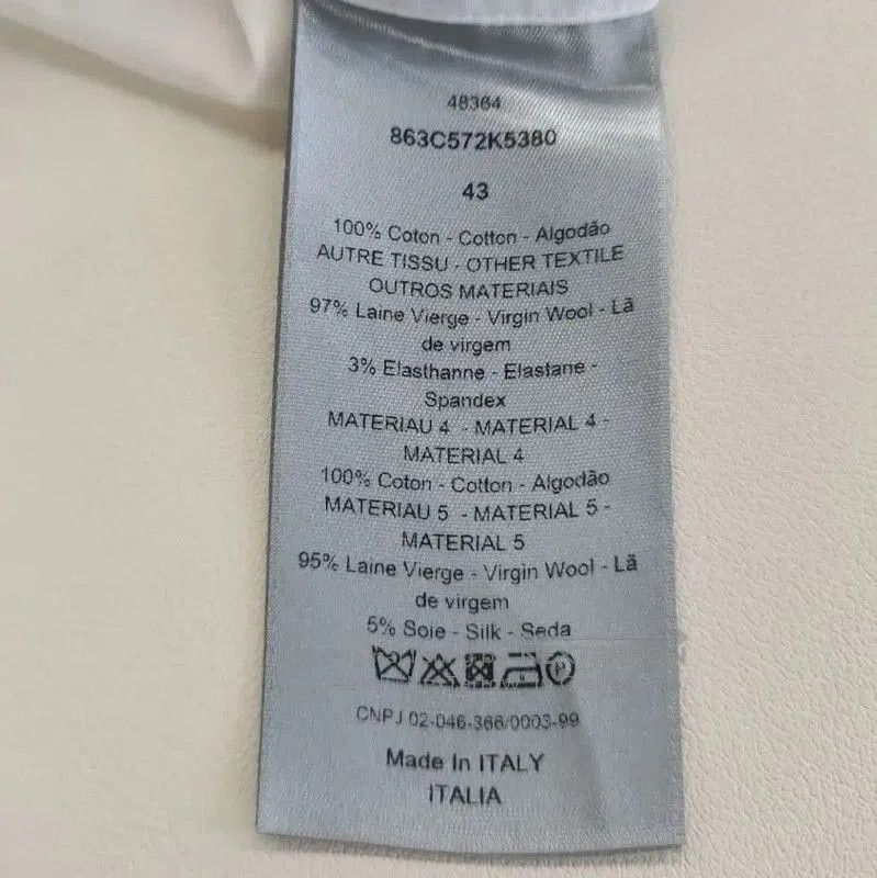 Dior Dior Women's White Cotton Shirt for Spring/Fall . Size XL / US 12-14 / IT 48-50 - 3 Thumbnail