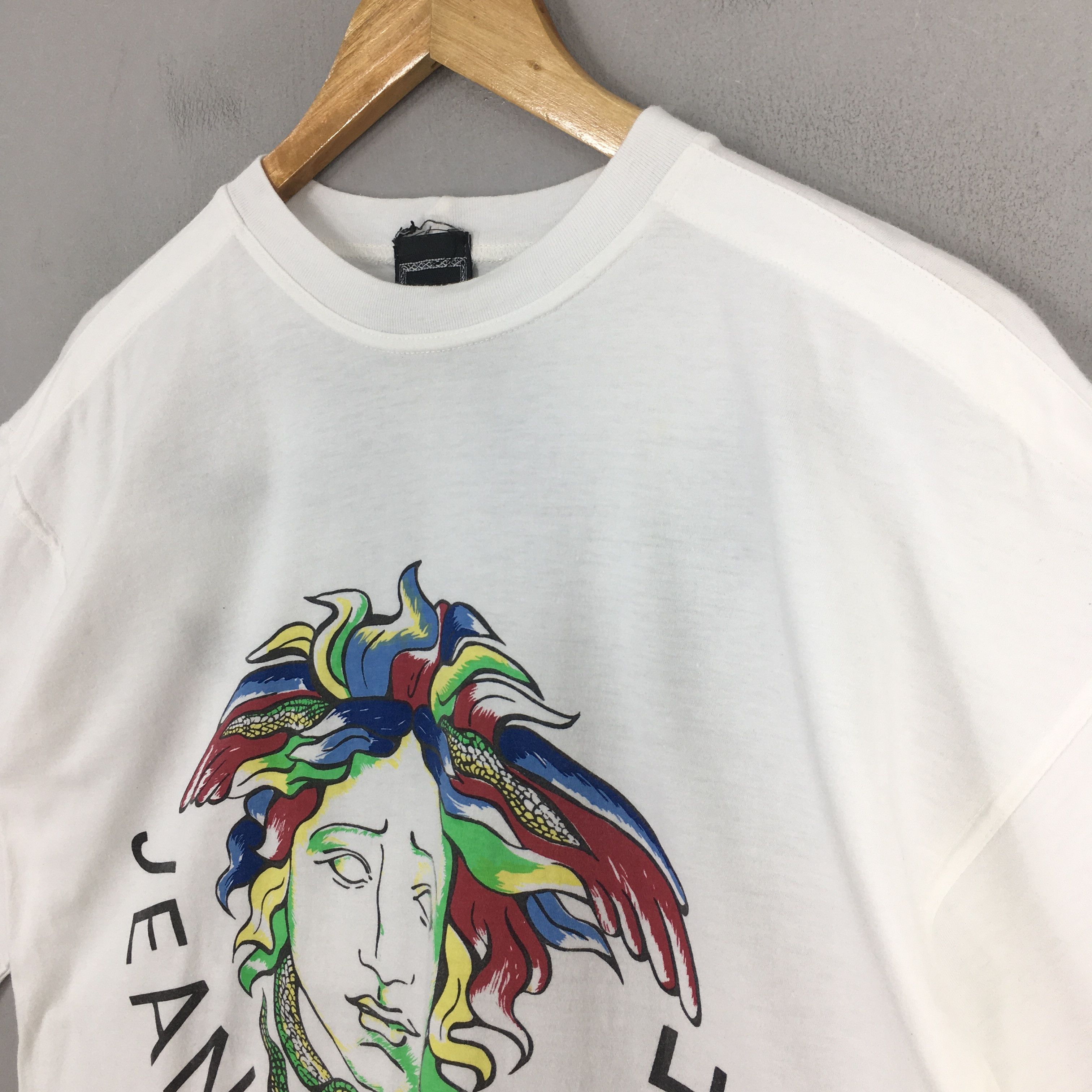 Versace × Versace Jeans Couture × Vintage Vintage Versace Medusa Head White Tshirt Medium Size US M / EU 48-50 / 2 - 3 Thumbnail