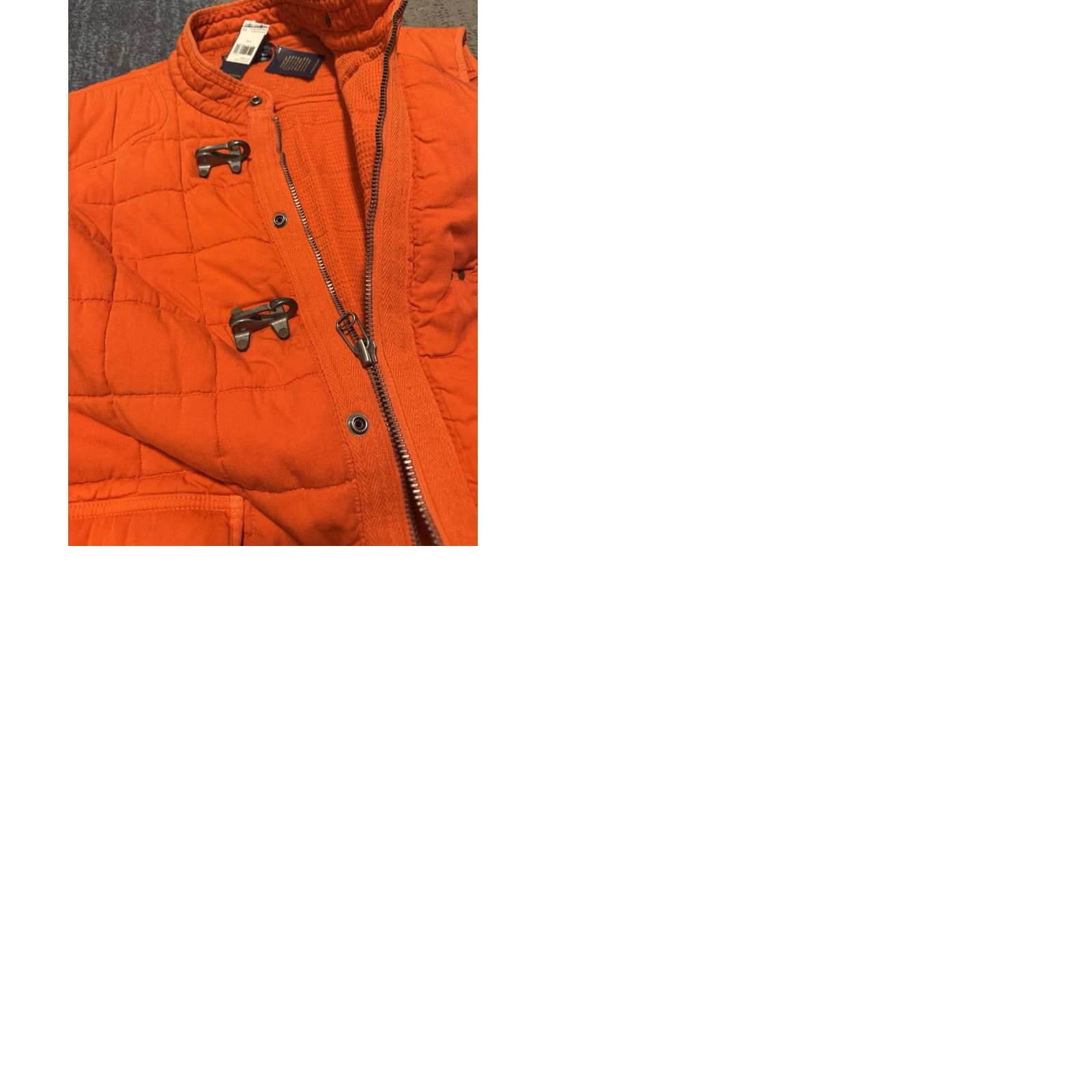 Polo Ralph Lauren VINTAGE Polo Ralph Lauren Fireman Clasp Insulated Down Vest 2XL Orange Defect Size US XXL / EU 58 / 5 - 12 Thumbnail