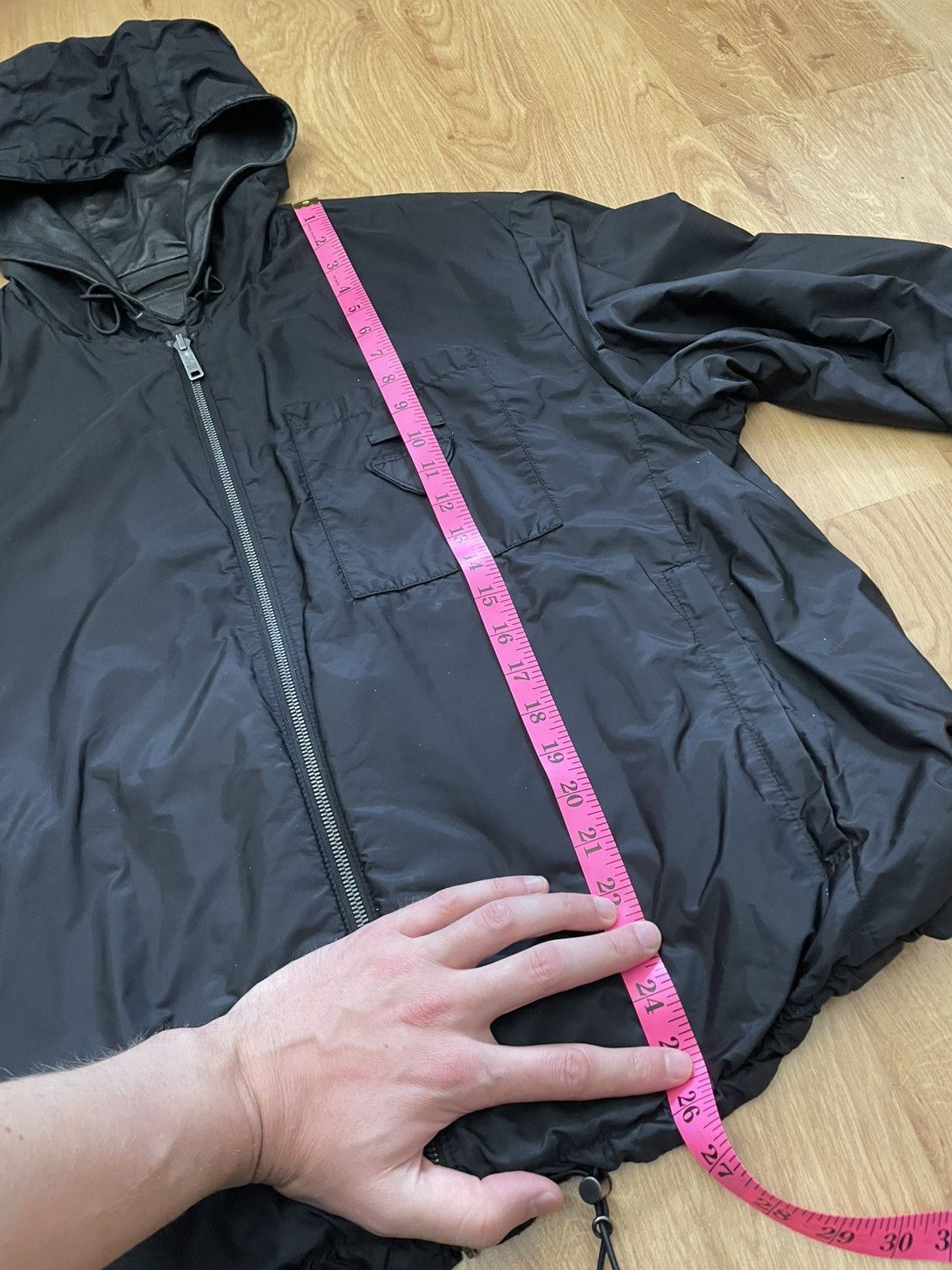 Prada Prada reversible leather/ nylon jacket Size US L / EU 52-54 / 3 - 14 Thumbnail