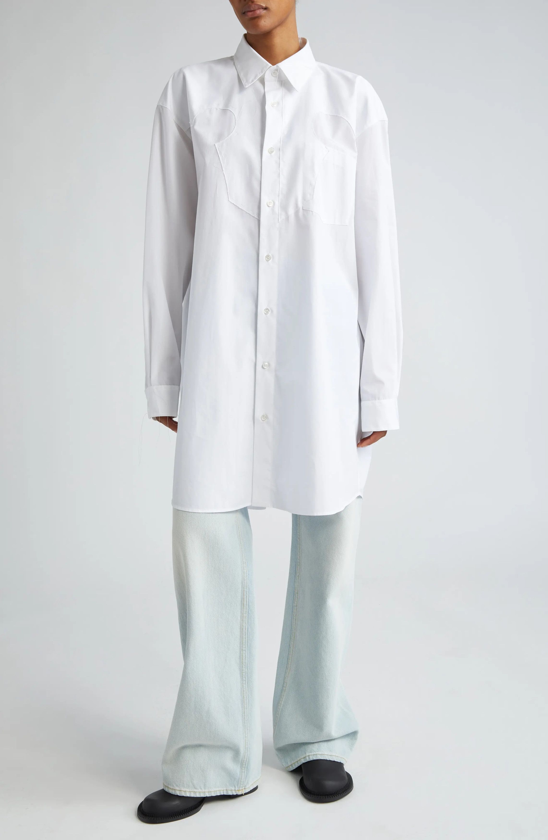 Maison Margiela o1y0625 Shirt in White Size S / US 4 / IT 40 - 6 Thumbnail