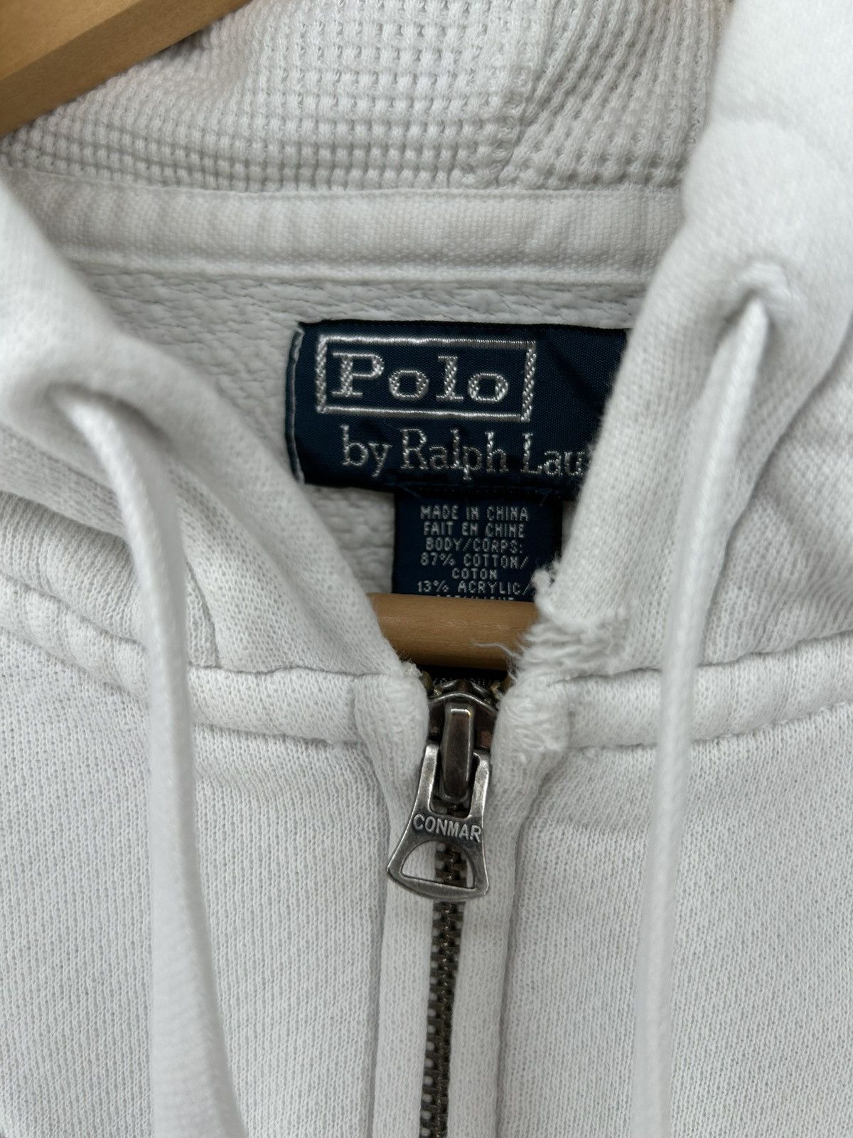 Polo Ralph Lauren Vintage 90s Polo Ralph Lauren Chief Keef Zip Up Hoodie Size US XL / EU 56 / 4 - 4 Thumbnail