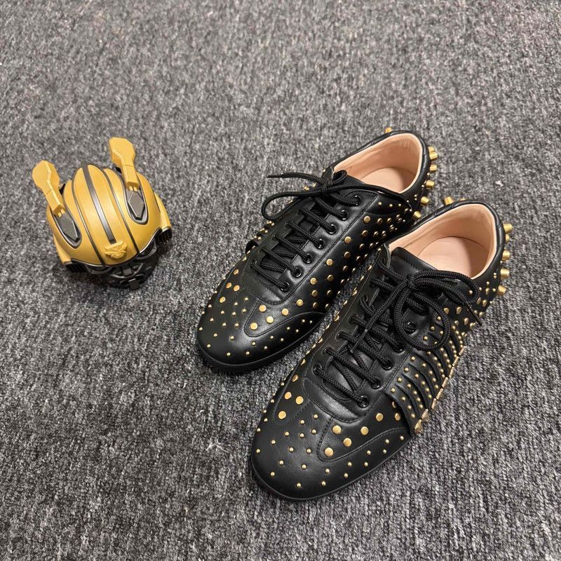 Gucci Gucci Spiked Black Casual Sneakers for Men - Size US 11 / EU 44 - 1 Thumbnail