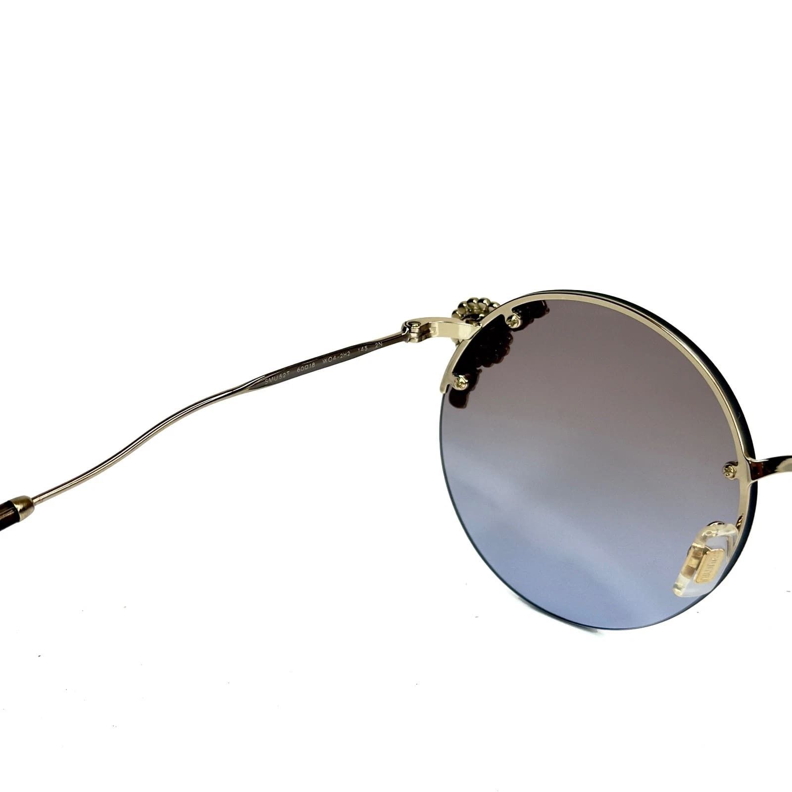 Miu Miu MIU MIU Mu52Ts Gold Crystal Pearl 52T Rimless Sunglasses Size ONE SIZE - 3 Thumbnail