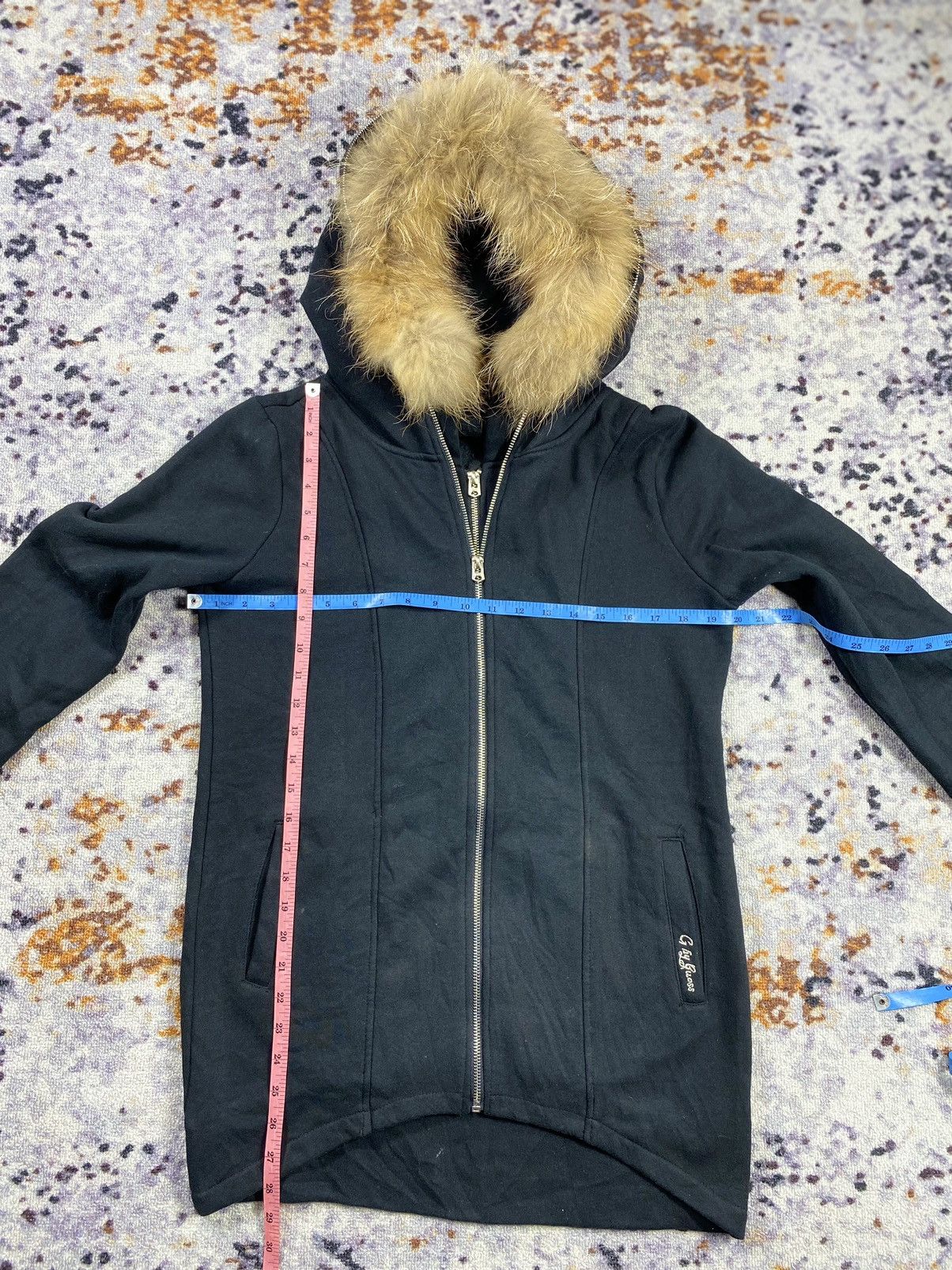 Japanese Brand Double Layer Fur Zip Hoodie Black LGB style Size US S / EU 44-46 / 1 - 10 Thumbnail
