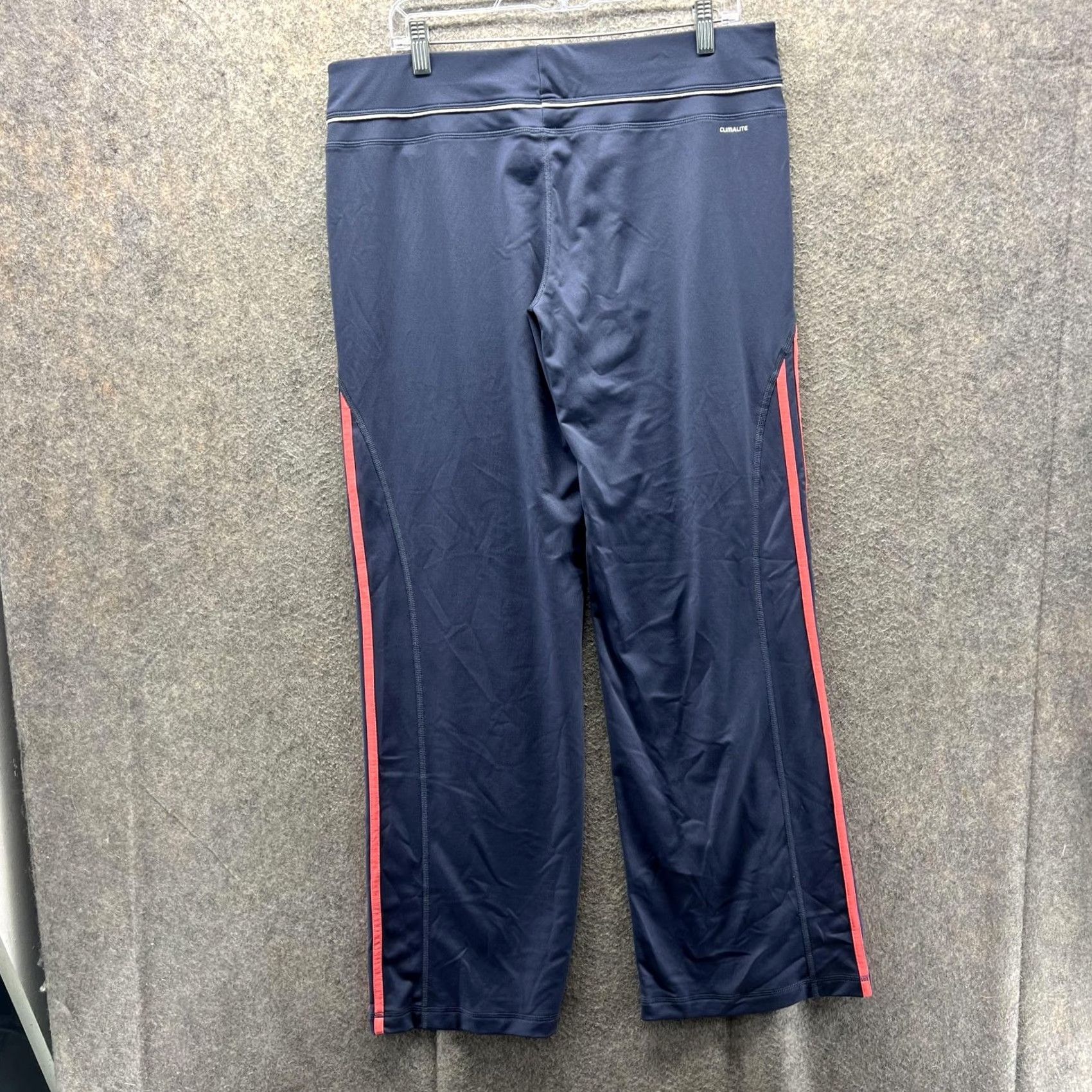 Adidas Adidas Pants Womens XL Navy Pink Climalite Track Running & Jogging Plain Zebra? Size 40" / US 18 - 2 Thumbnail