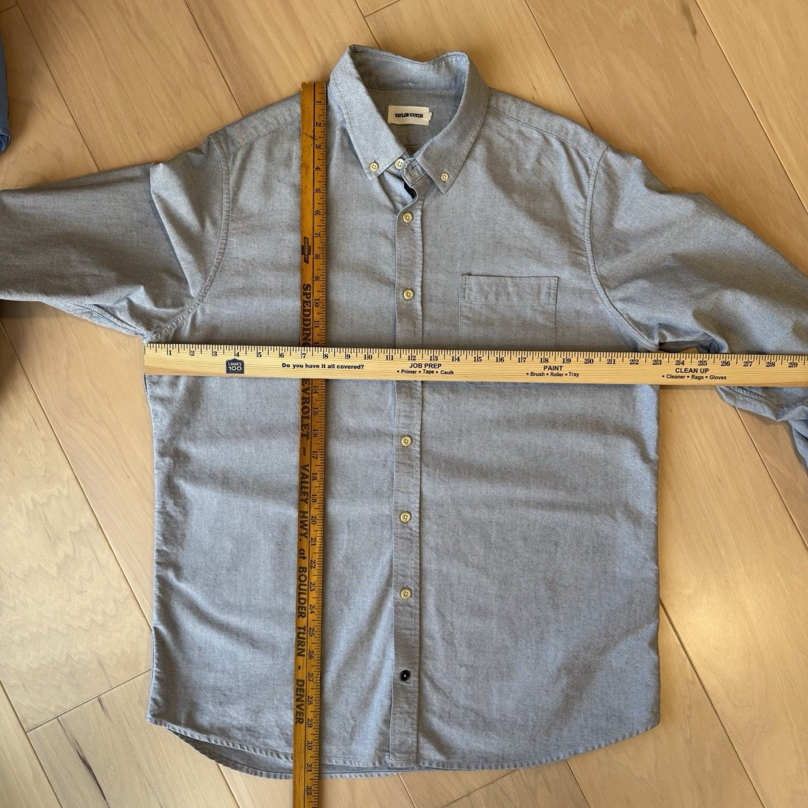 Taylor Stitch Taylor Stitch The Jack Shirt 46 Gray Solid Cotton Oxford Size US XL / EU 56 / 4 - 3 Thumbnail