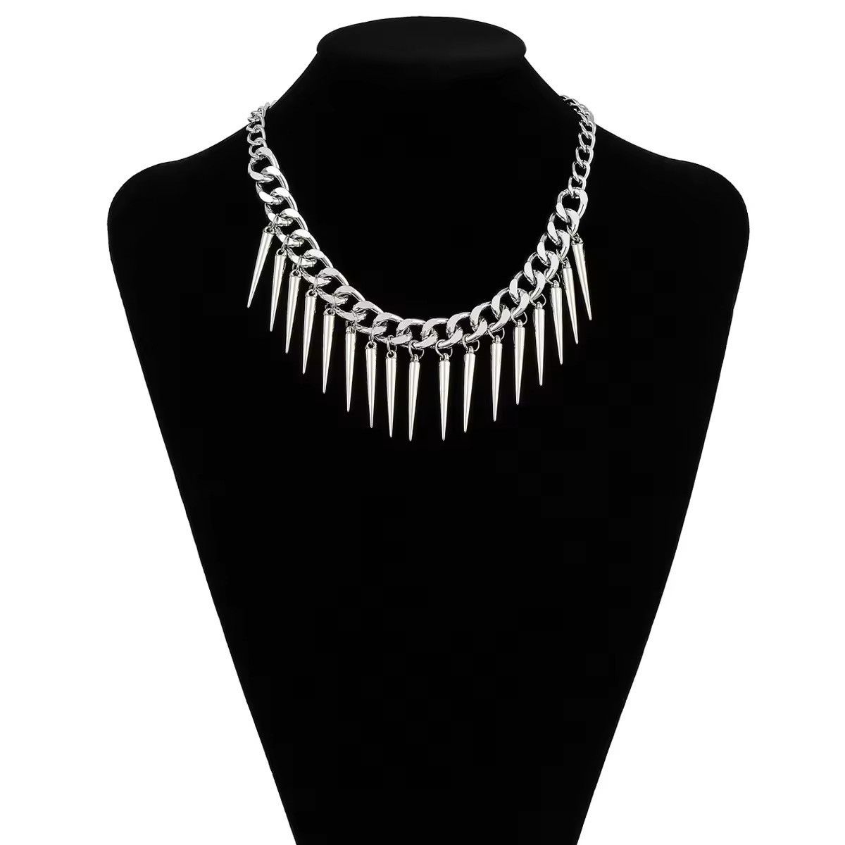 Other Spikes Charm Metal Chain Necklace Size ONE SIZE - 2 Thumbnail