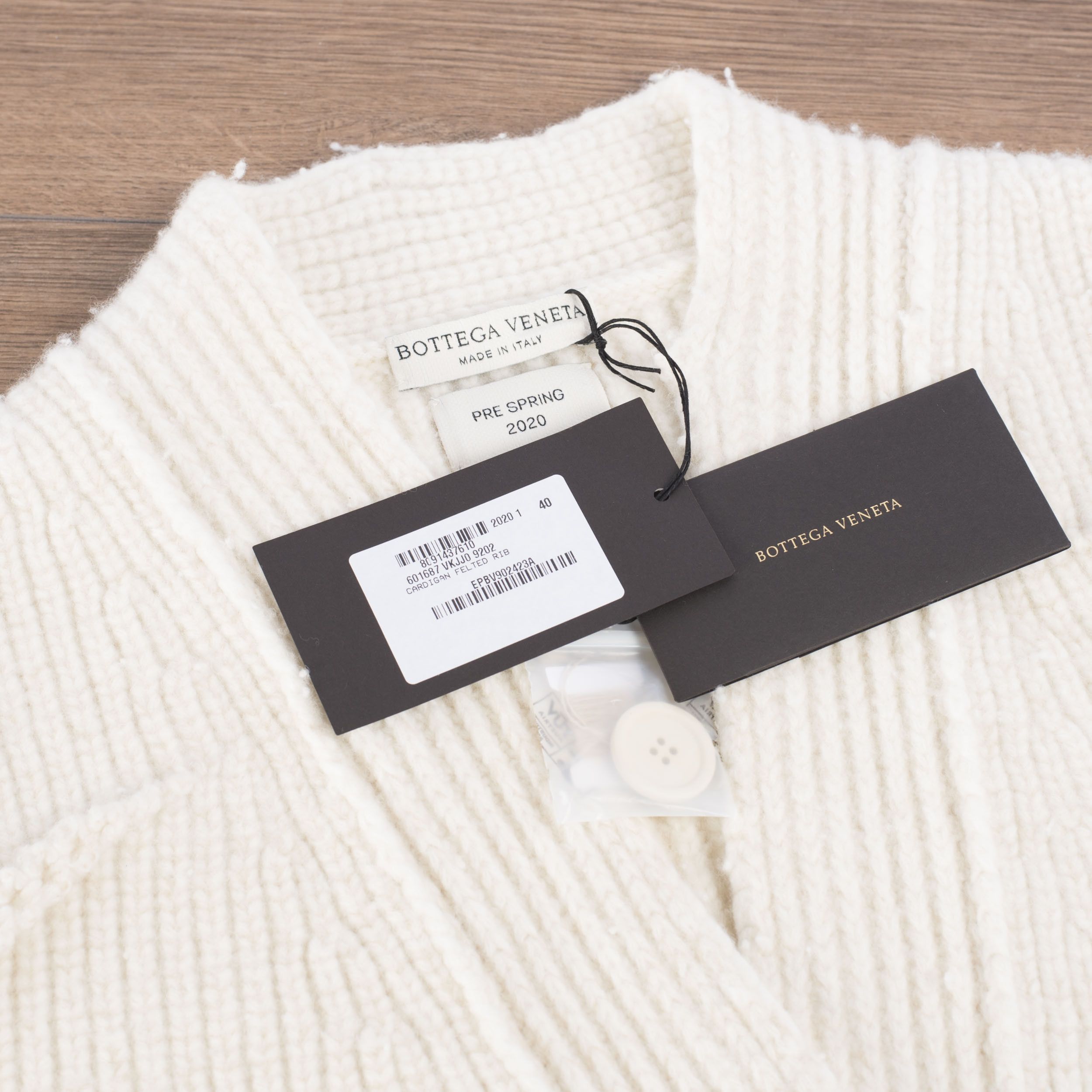 Bottega Veneta Oversized Cardigan in Thick Felted Ribbed Knit Cashmere Size XS / US 0-2 / IT 36-38 - 10 Thumbnail