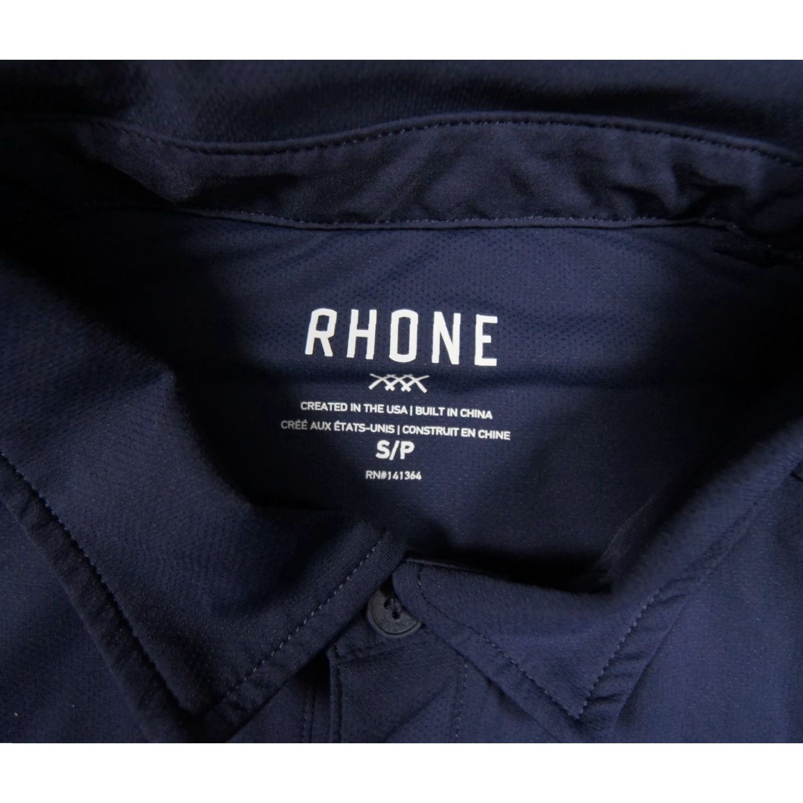 Rhone Rhone Golf Polo Shirt Mens Small Blue Short Sleeve Collared Stretch Preppy Size US S / EU 44-46 / 1 - 6 Thumbnail