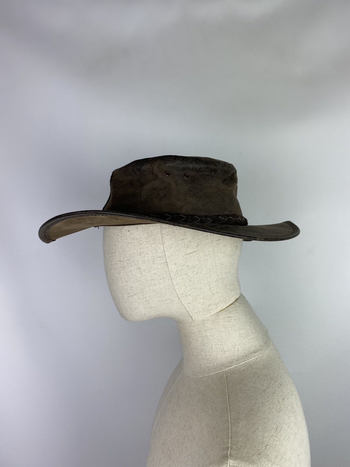 Barbour Driza Bone Australian leather hat size M Size ONE SIZE - 6 Thumbnail
