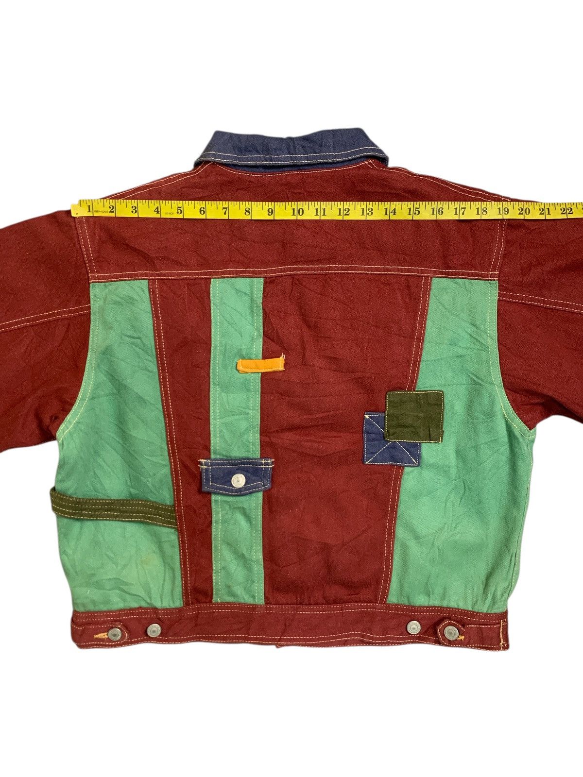 Japanese Brand Rare Design Vintage Mini SA.t Trucker Jackets Size L / US 10 / IT 46 - 9 Thumbnail