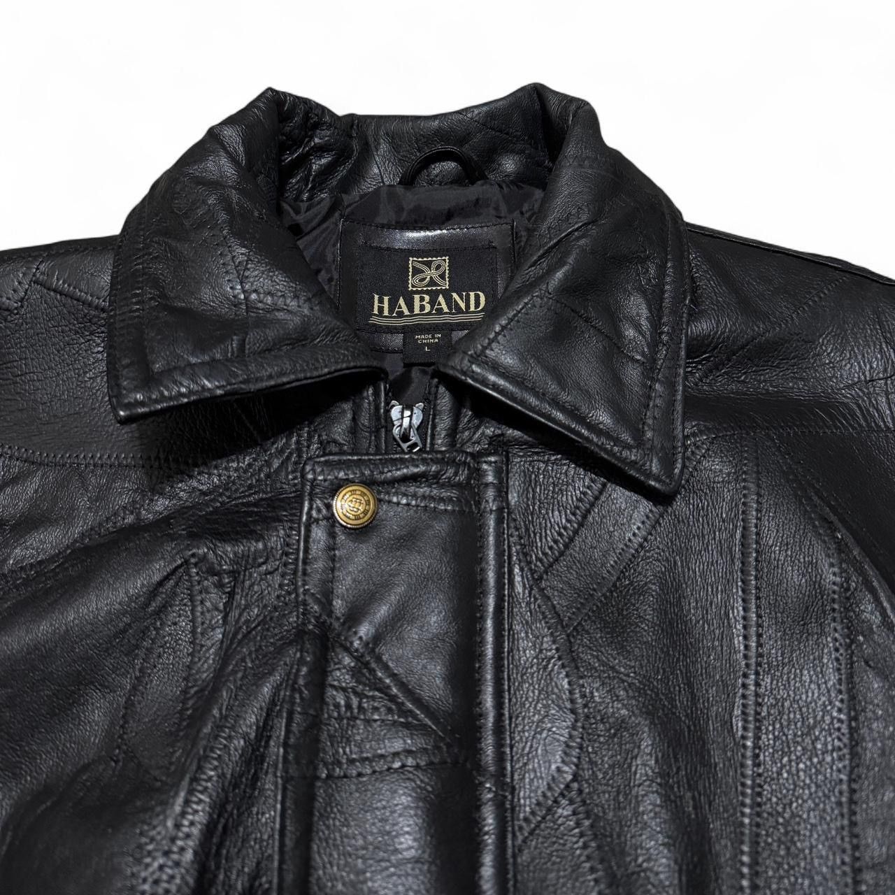 Haband 1990s Haband Patchwork Leather Jacket Size US L / EU 52-54 / 3 - 4 Thumbnail