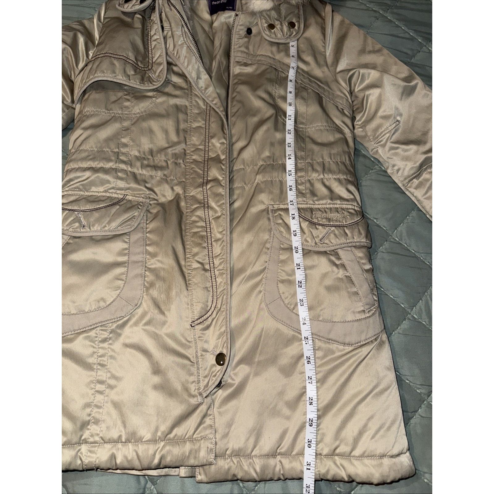 & Other Stories The Day Girls Women's Size Sm Rabbit Fur Hooded Parka Beige Size S / US 4 / IT 40 - 23 Thumbnail