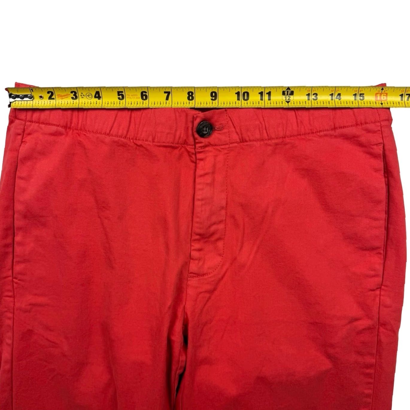Bonobos Bonobos Men’s Cotton Blend Drawstring Flat Front Chino Red 32x30 Pants Size ONE SIZE - 6 Thumbnail