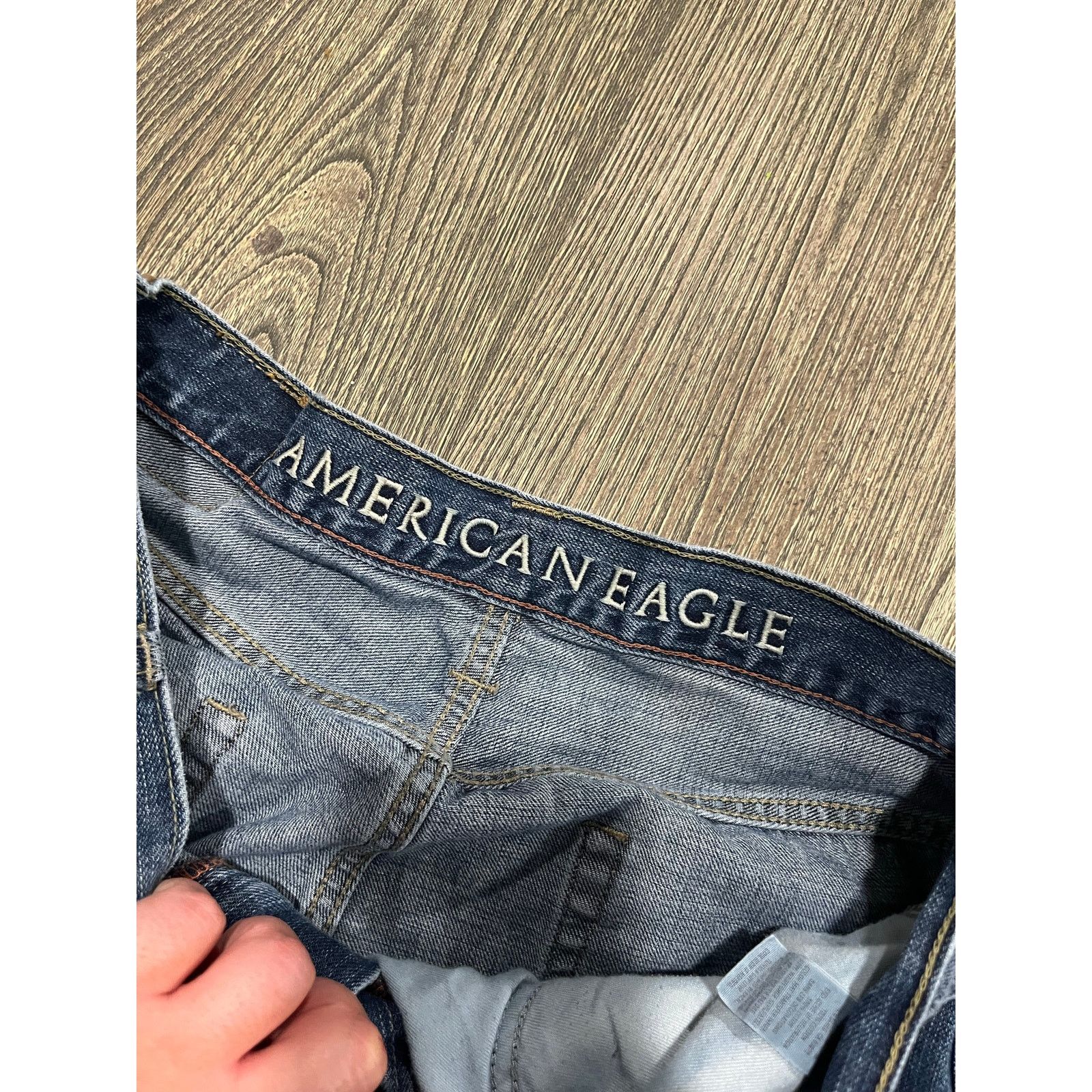 American Eagle Outfitters American Eagle Mens Bootcut Jeans Mid-Rise Blue Size 32/34 Size US 32 / EU 48 - 11 Thumbnail