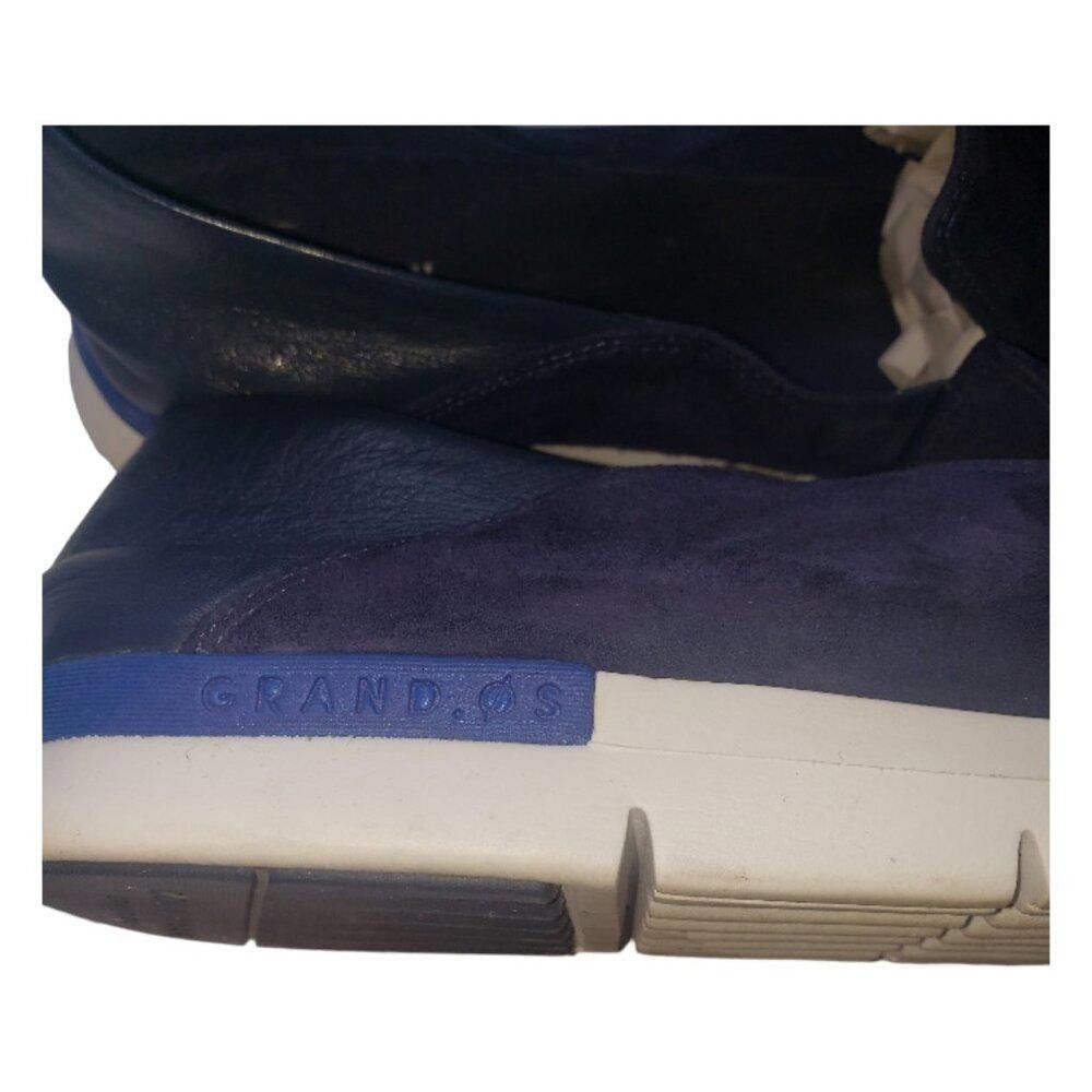 Cole Haan SH129 Cole Haan Nubuck Navy Grand Ambition Round Toe Wedge Size US 9.5 / IT 39.5 - 7 Thumbnail