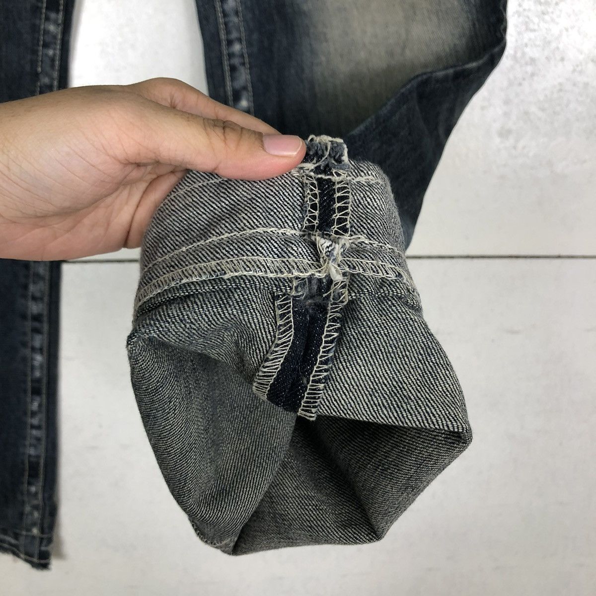 Japanese Brand 🔥DENIM JEANS BIKER WEAR ON BOARD JAPAN ISSEY MIYAKE Size US 34 / EU 50 - 11 Thumbnail