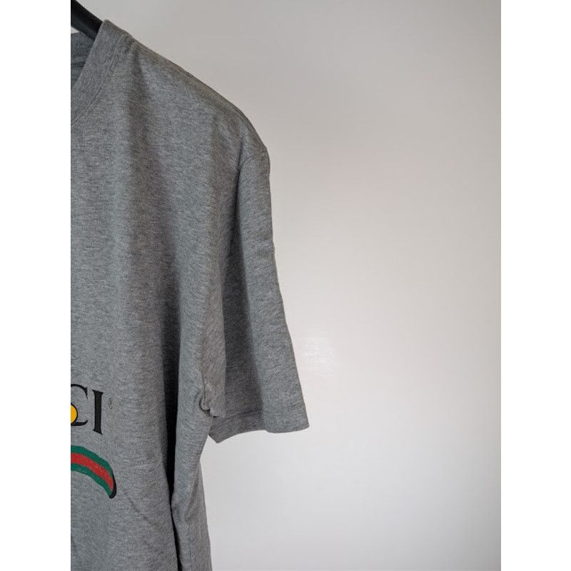 Disney × Gucci o1rshd1 Oversized Mickey Mouse Logo T-Shirt in Grey Size US XL / EU 56 / 4 - 5 Thumbnail