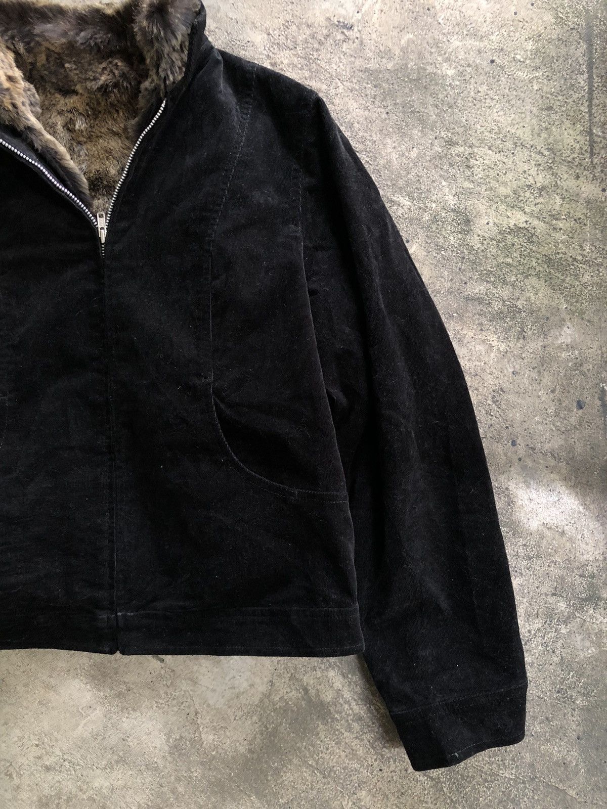 If Six Was Nine BLUE STREAK CORDUROY JACKET FUR LAYER IFSIXWASNINE LGB STYLE Size ONE SIZE - 4 Thumbnail