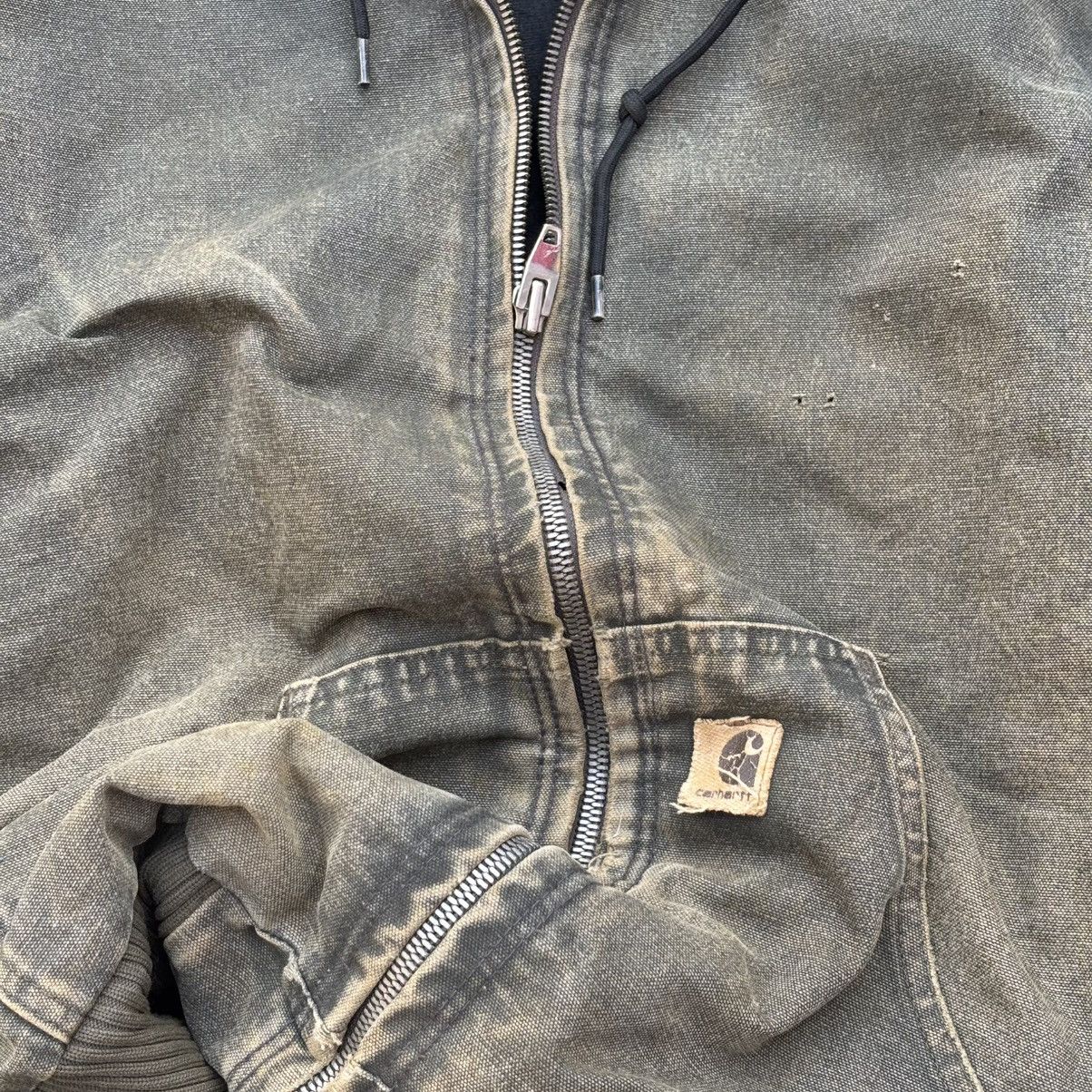 Carhartt Vintage 00s Thrashed Sunfaded Carhartt Active Mos Jacket Size US M / EU 48-50 / 2 - 4 Thumbnail