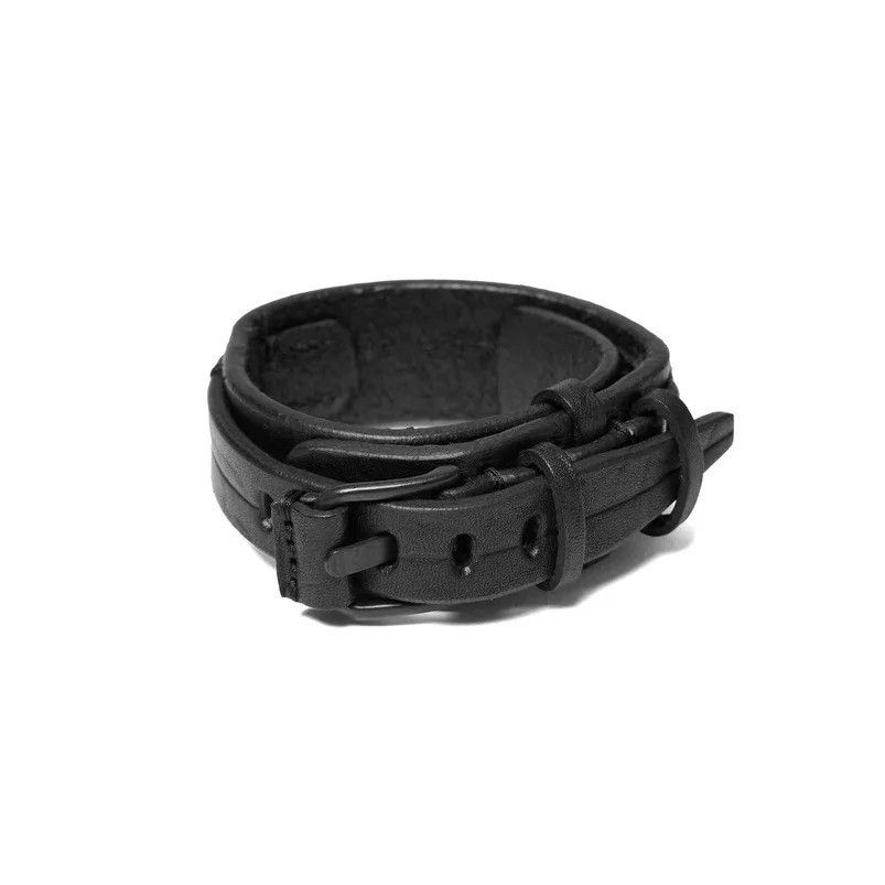 Julius Julius 7 New Genuine Black Leather Layered Bracelet Size ONE SIZE - 1 Thumbnail
