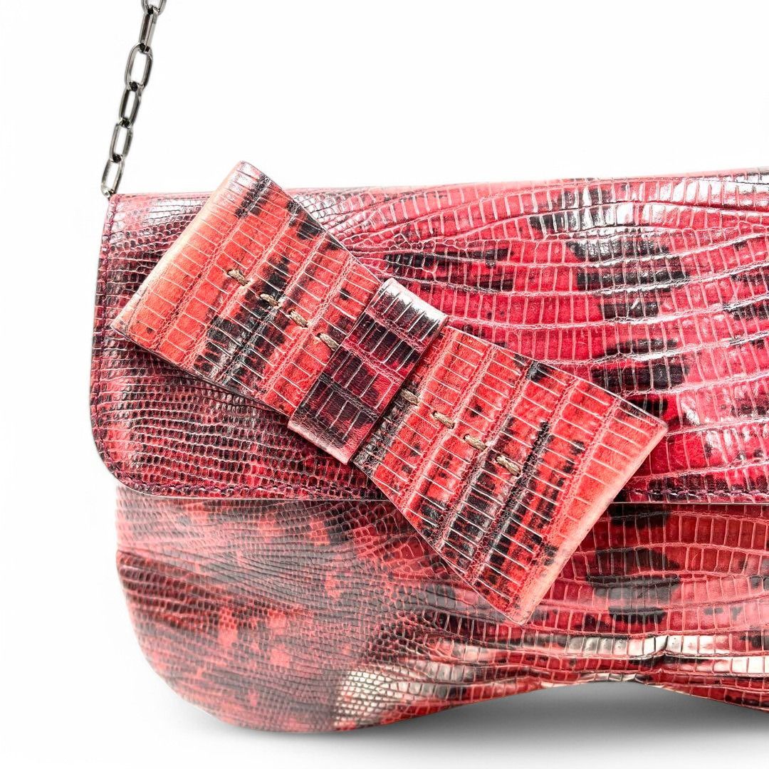 Miu Miu Miu Miu - Cobra Handbag Shoulder Bag Red Bordeaux Size ONE SIZE - 4 Thumbnail