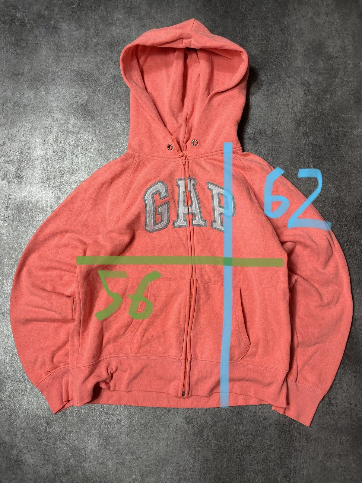 Gap 🔥Offers🔥Gap Vintage Y2K Hoodie Zip Spellout Rare Size US XS / EU 42 / 0 - 9 Thumbnail