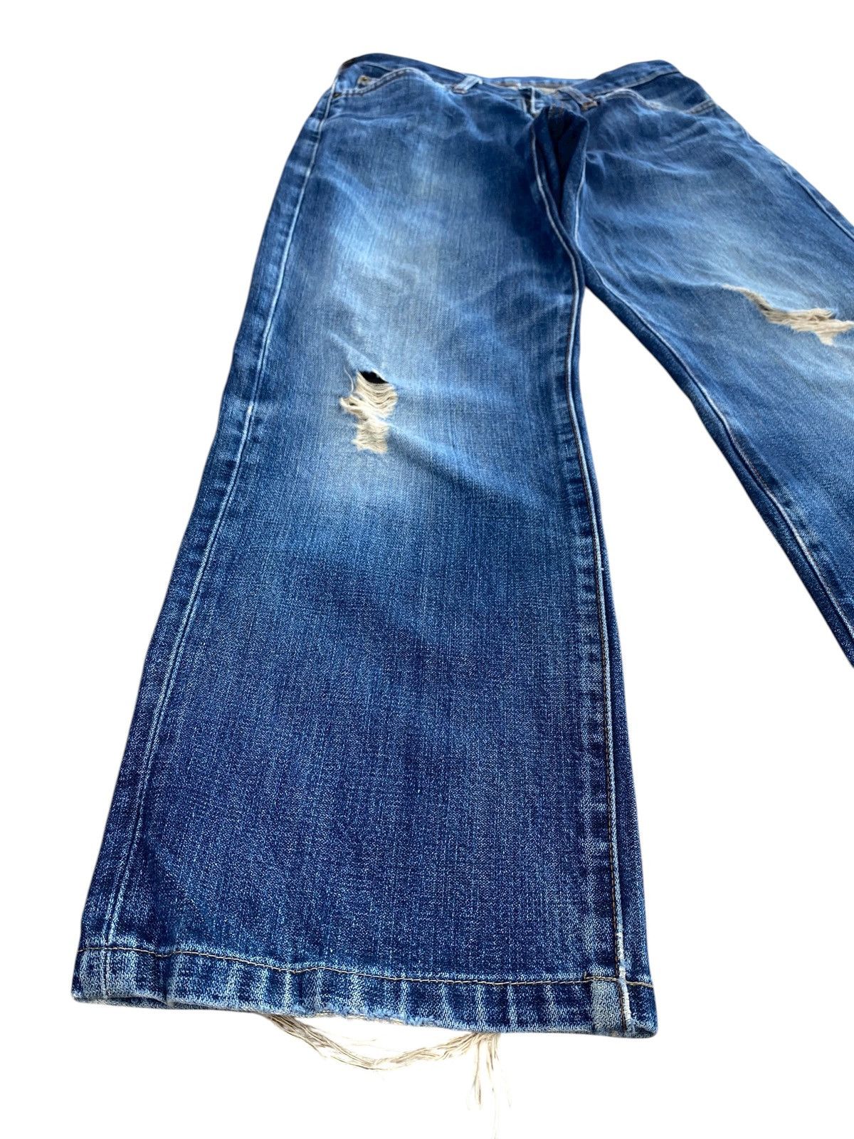 Wrangler Wrangler Brand Faded Wash Ripped Style Loose Jeans Size US 28 / EU 44 - 7 Thumbnail