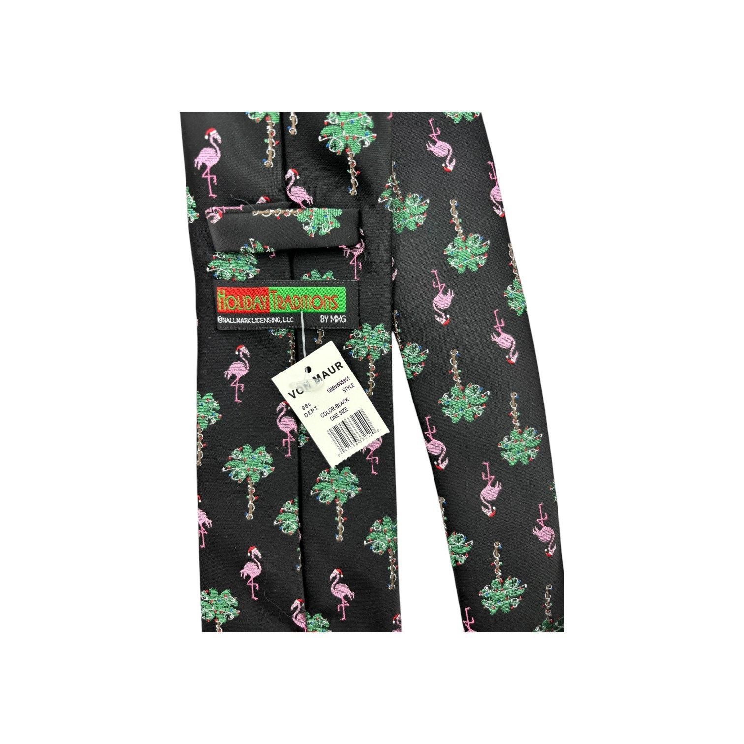 Other NWT Hallmark Holiday Tie Flamingos Palm Trees Christmas Mens Size ONE SIZE - 10 Thumbnail