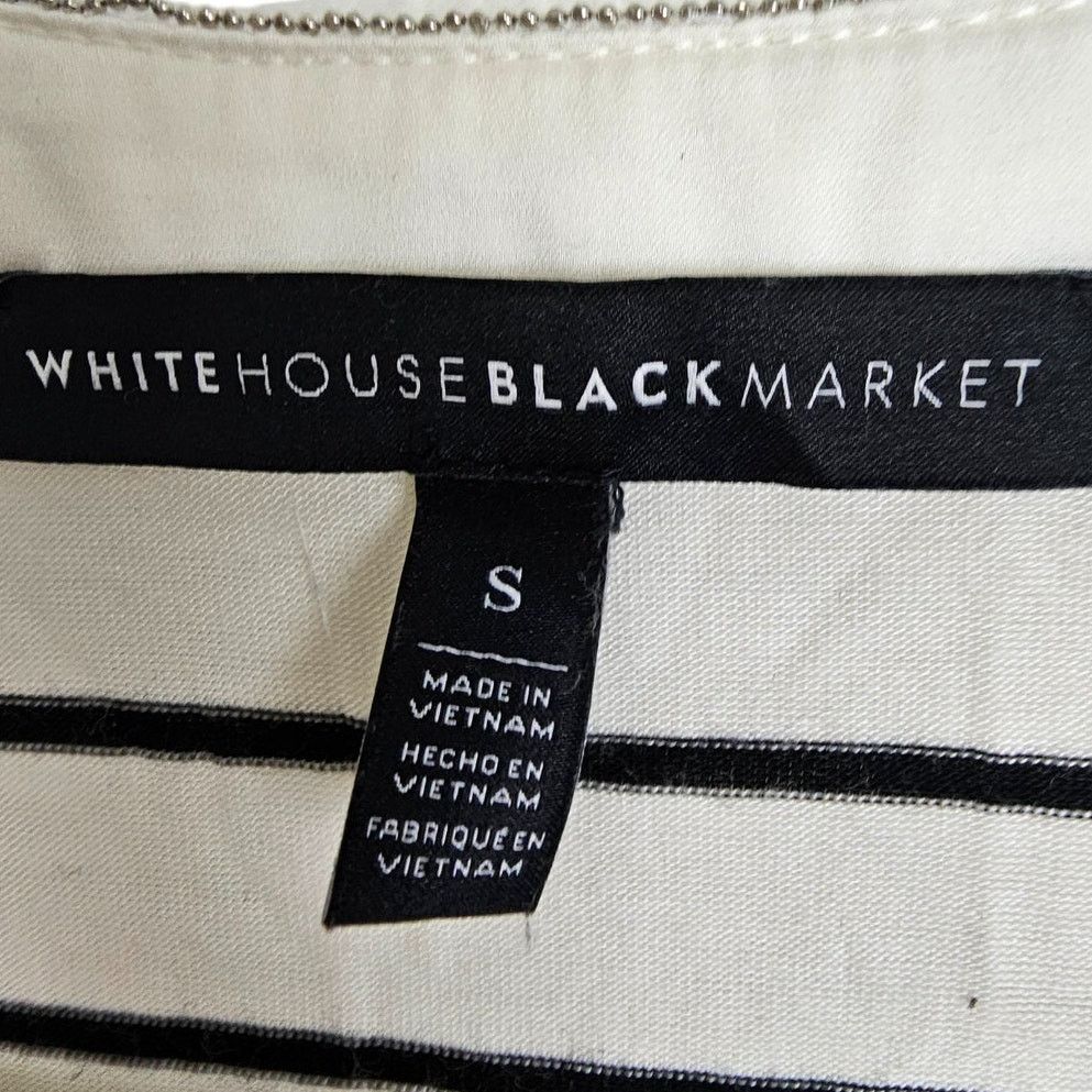 White House Black Market White House Black Market Womens Striped T-Shirt Sz S Classic Size S / US 4 / IT 40 - 6 Thumbnail