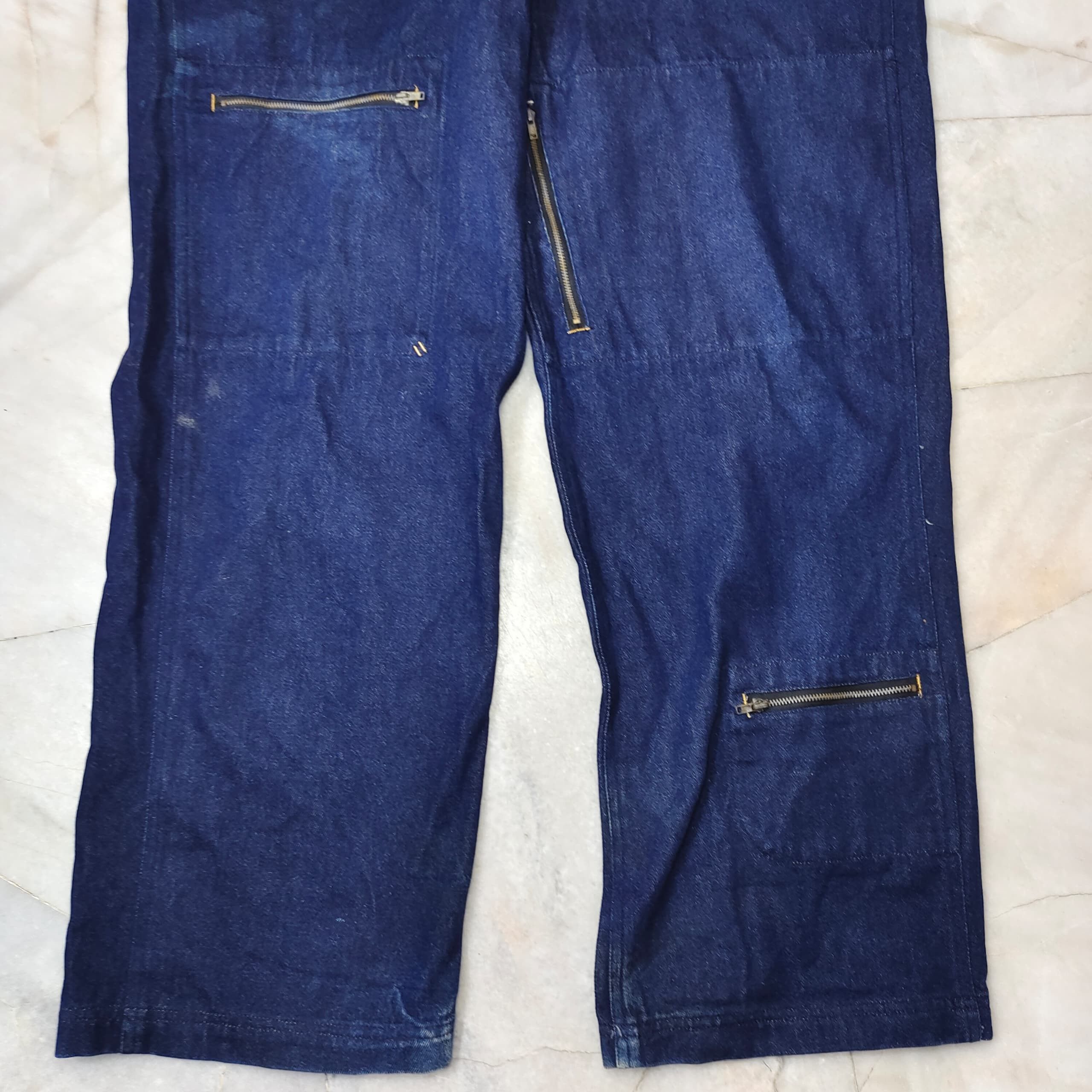 Vision Streetwear VINTAGE VISION STREETWEAR OVERALL BIB DENIM Size US 42 / EU 58 - 4 Thumbnail