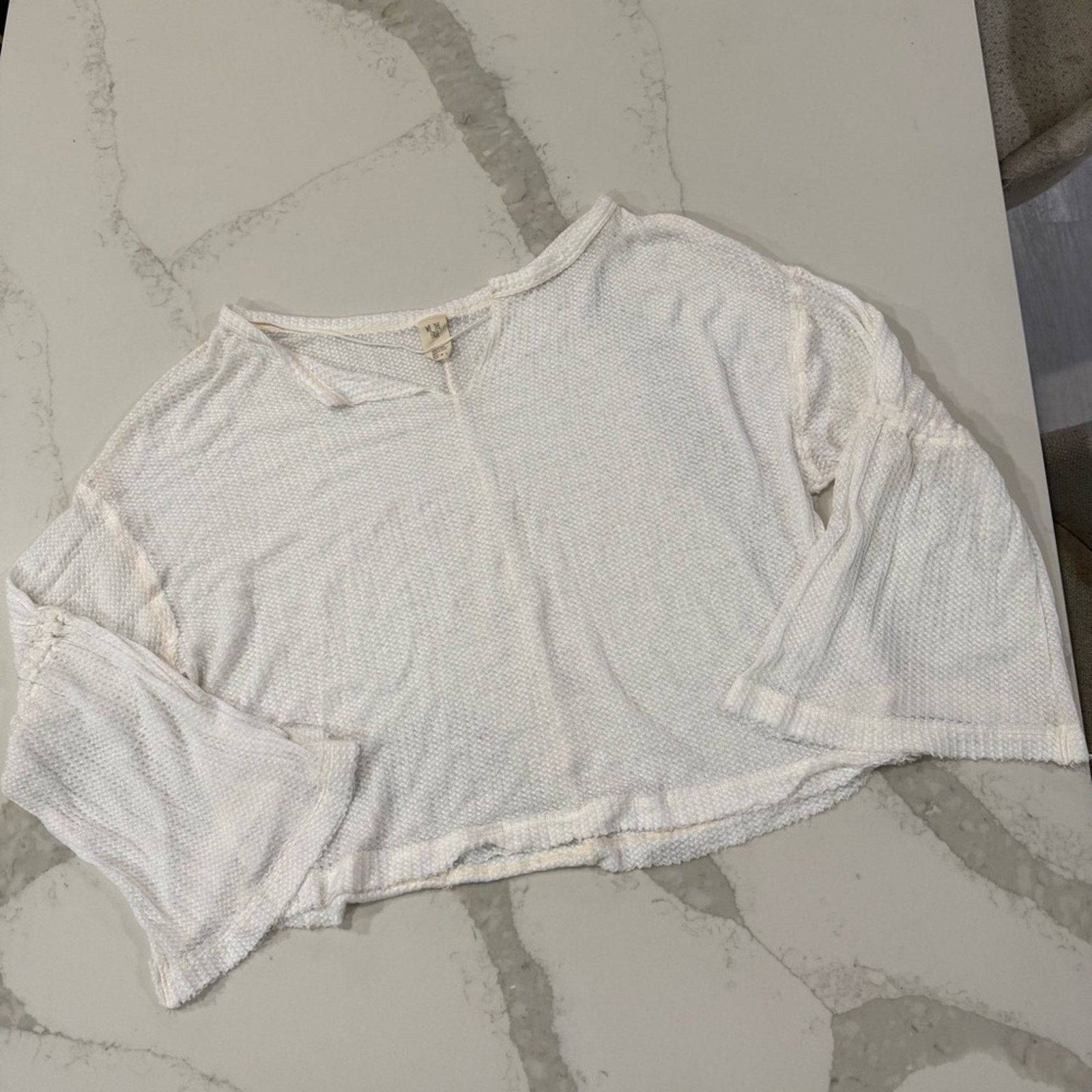 Free People Free People We The Free Dahlia Waffle Knit Top Women’s Small Size S / US 4 / IT 40 - 5 Thumbnail