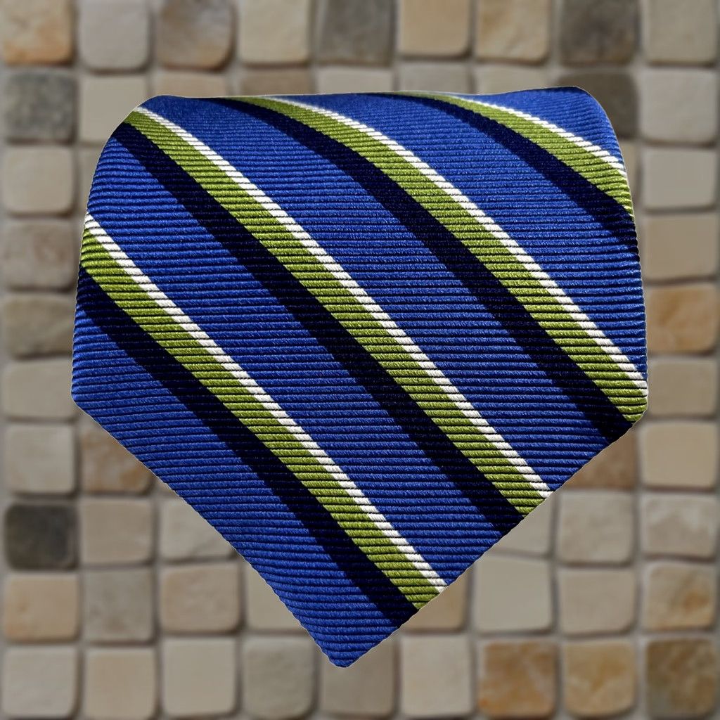 Brooks Brothers Brooks Brothers Makers Men’s Silk Tie Striped 59" Wide Multicolor Woven England Made in USA Mens Size ONE SIZE - 1 Thumbnail