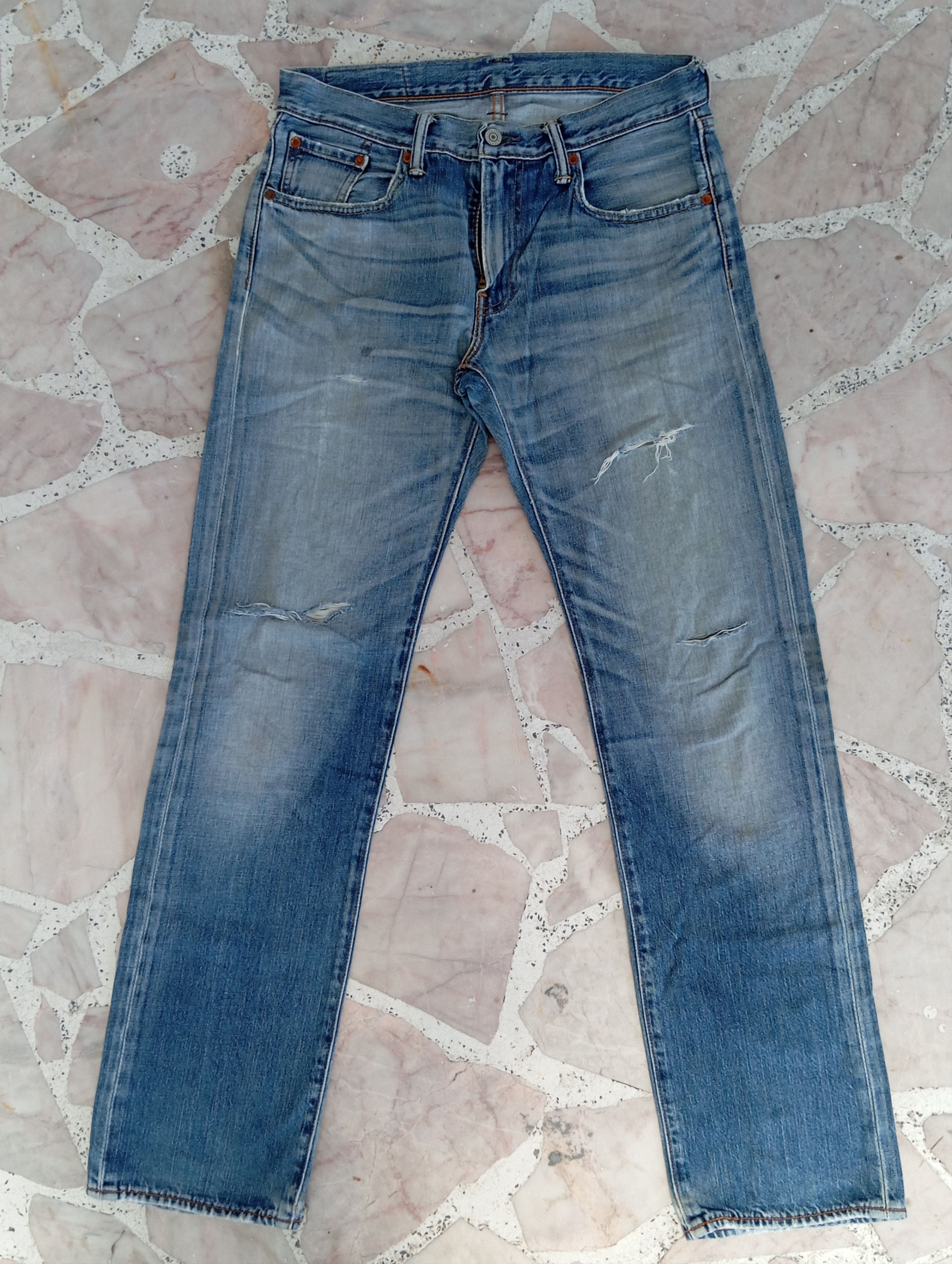 Levi's × Vintage Fair Distressed Levis Vintage Denim light blue with 502 tab Size US 31 - 1 Thumbnail
