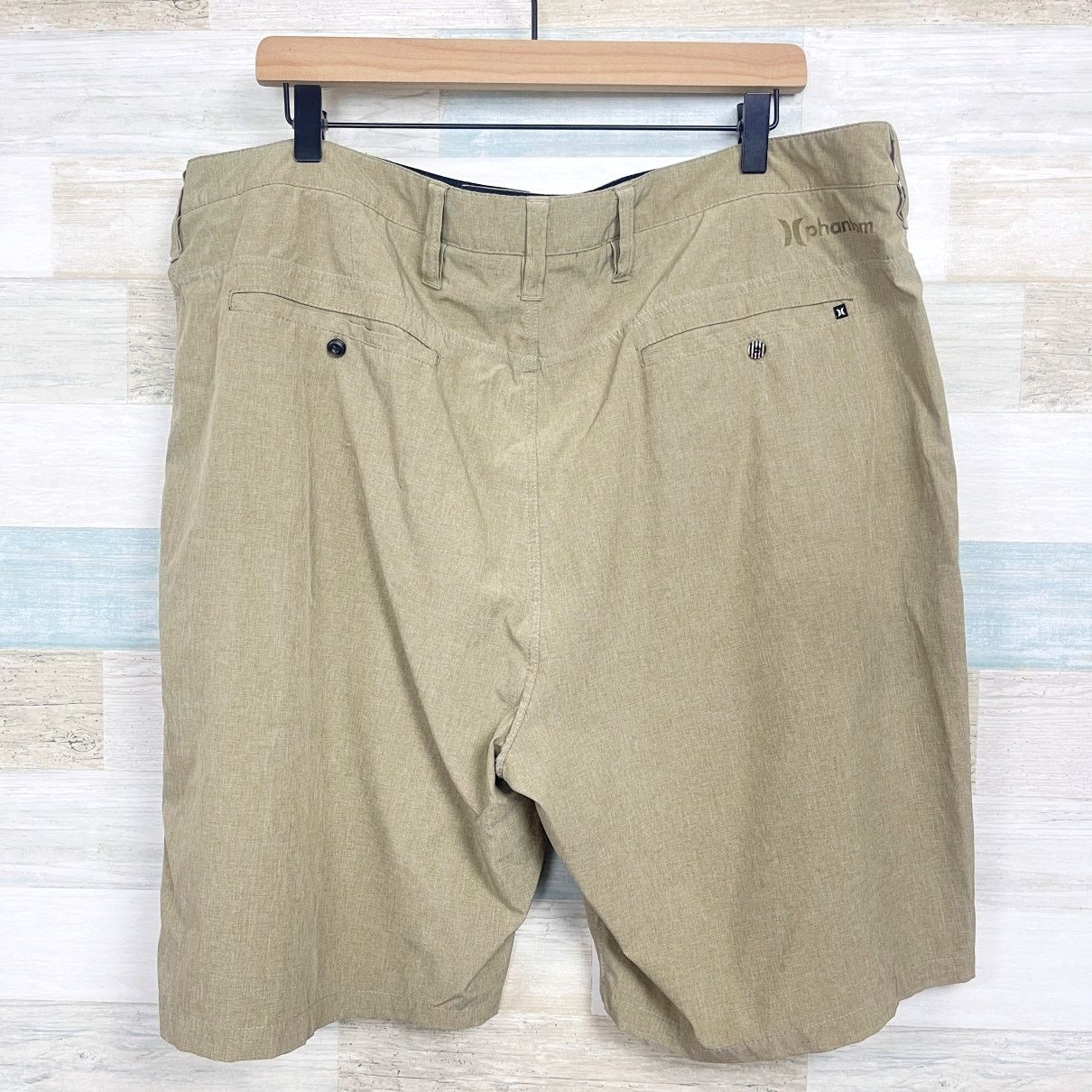 Hurley Hurley Phantom Walk Shorts Khaki Beige 9.5" Stretch Mens 40 Size US 40 / EU 56 - 4 Thumbnail