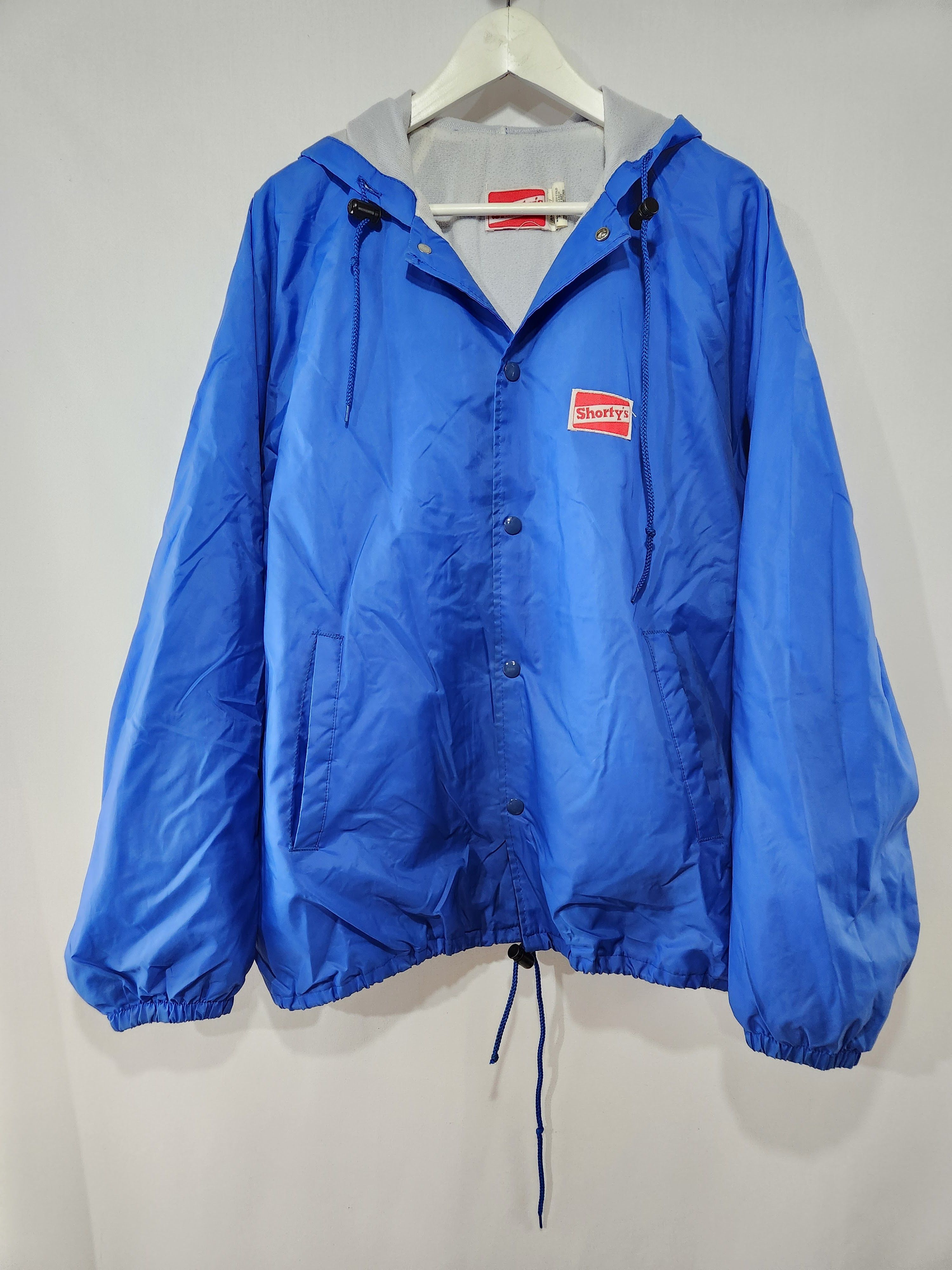 Rare Vtg Royal Blue Lined Windbreaker Made in USA sz XL - Main Image