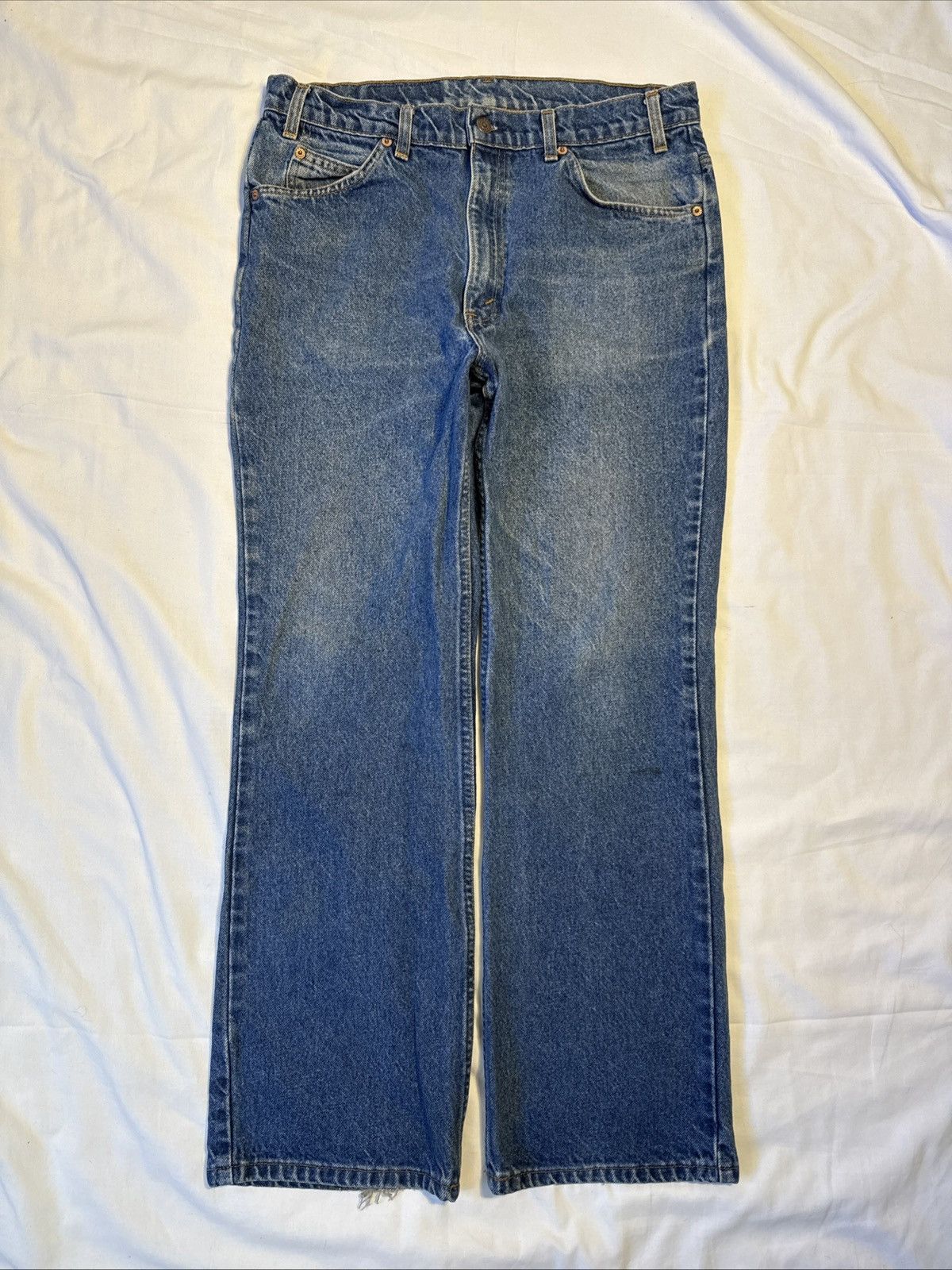 Carhartt × Vintage Vintage 90s Carhartt Painted Blue Denim
