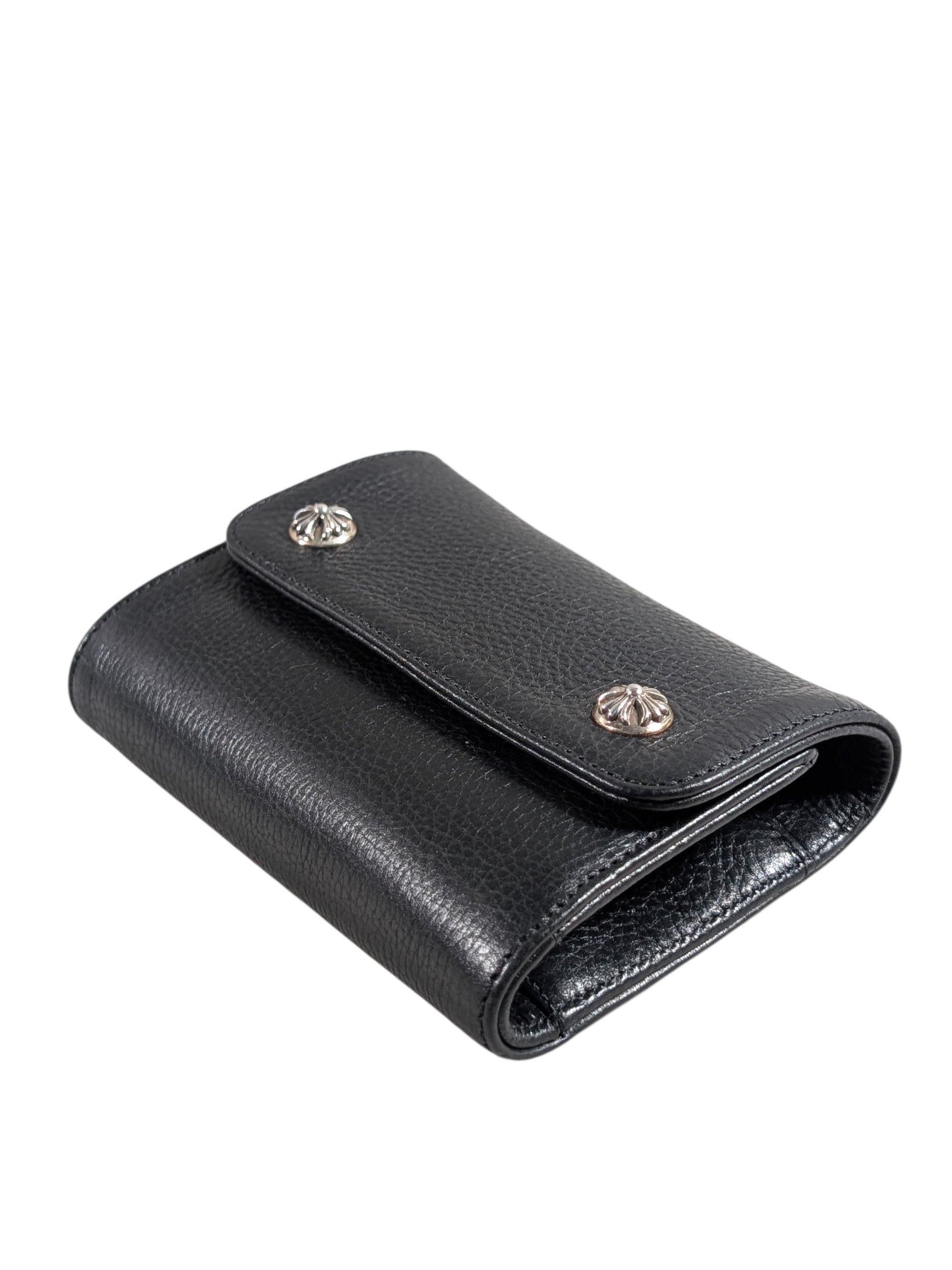 Chrome Hearts Wave Mini Wallet Zipper Dagger Black Leather Size ONE SIZE - 5 Thumbnail