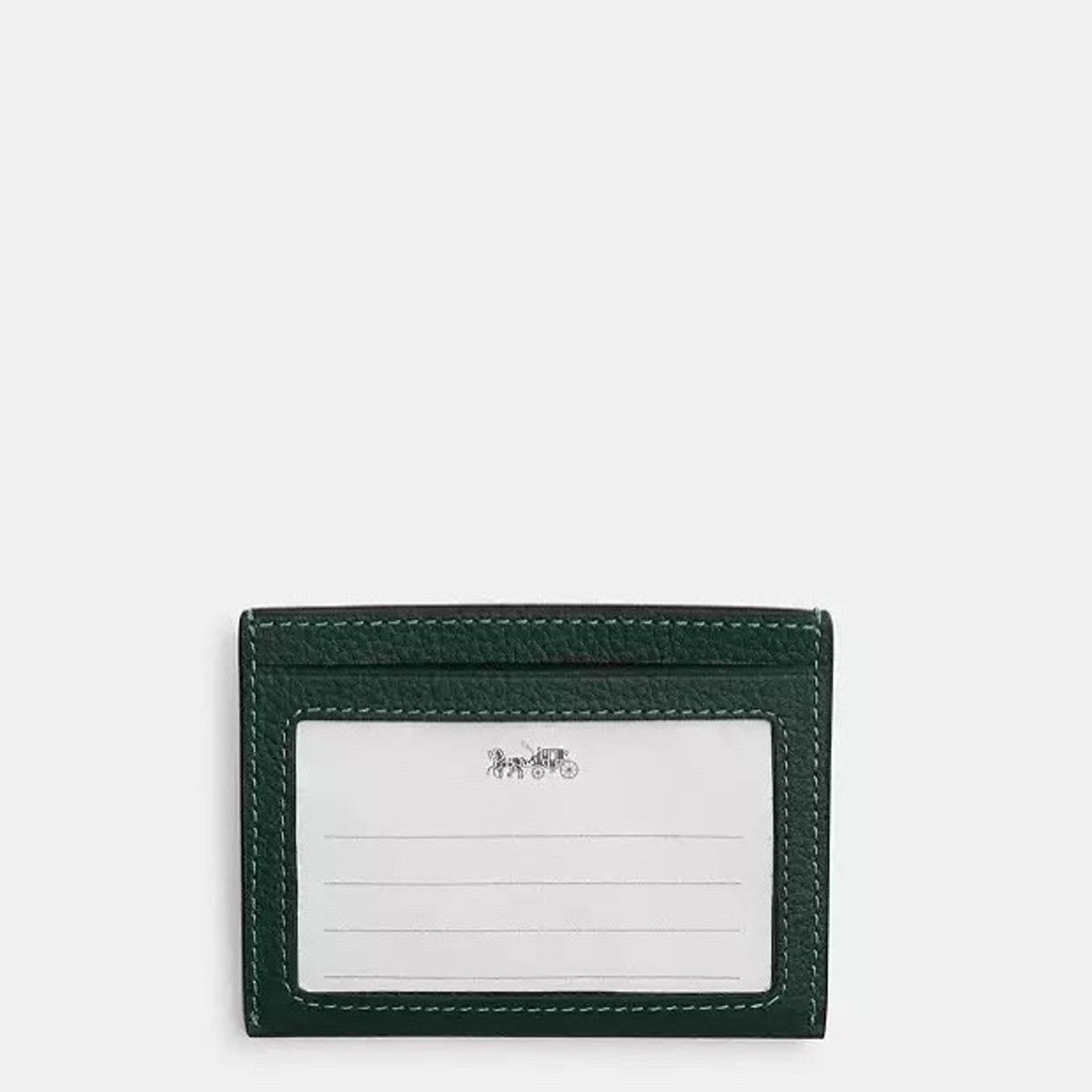 Coach NWT Coach Slim ID Card Case CP209 Dark Teal Leather Size ONE SIZE - 4 Thumbnail