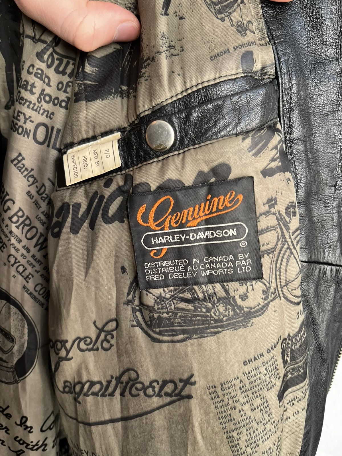 Harley Davidson × Vintage Harley Davidson leather jacket vintage Size US L / EU 52-54 / 3 - 17 Thumbnail