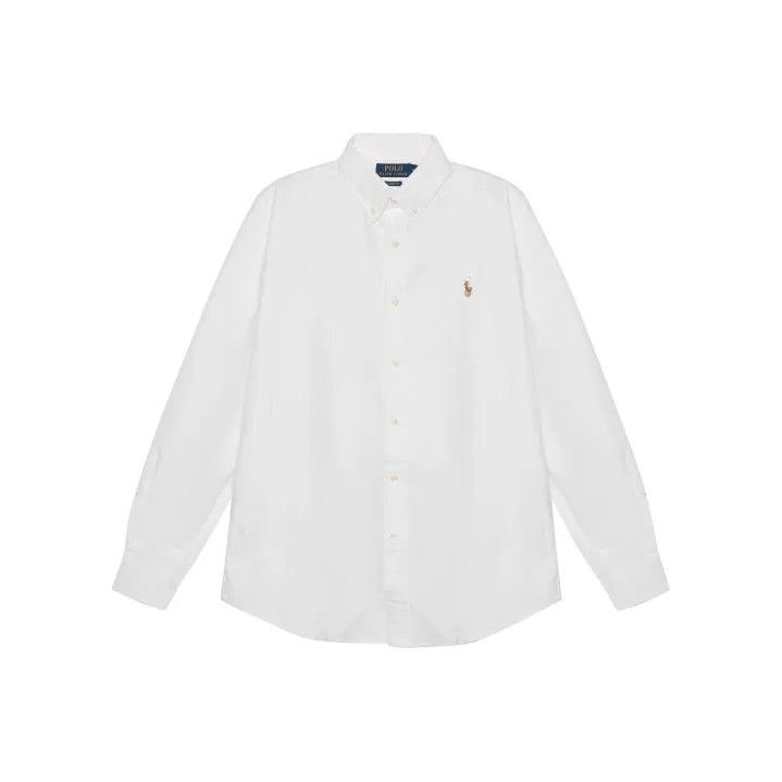 Polo Ralph Lauren Polo Ralph Lauren Men's White Logo Embroidered Shirt Size US M / EU 48-50 / 2 - 1 Thumbnail