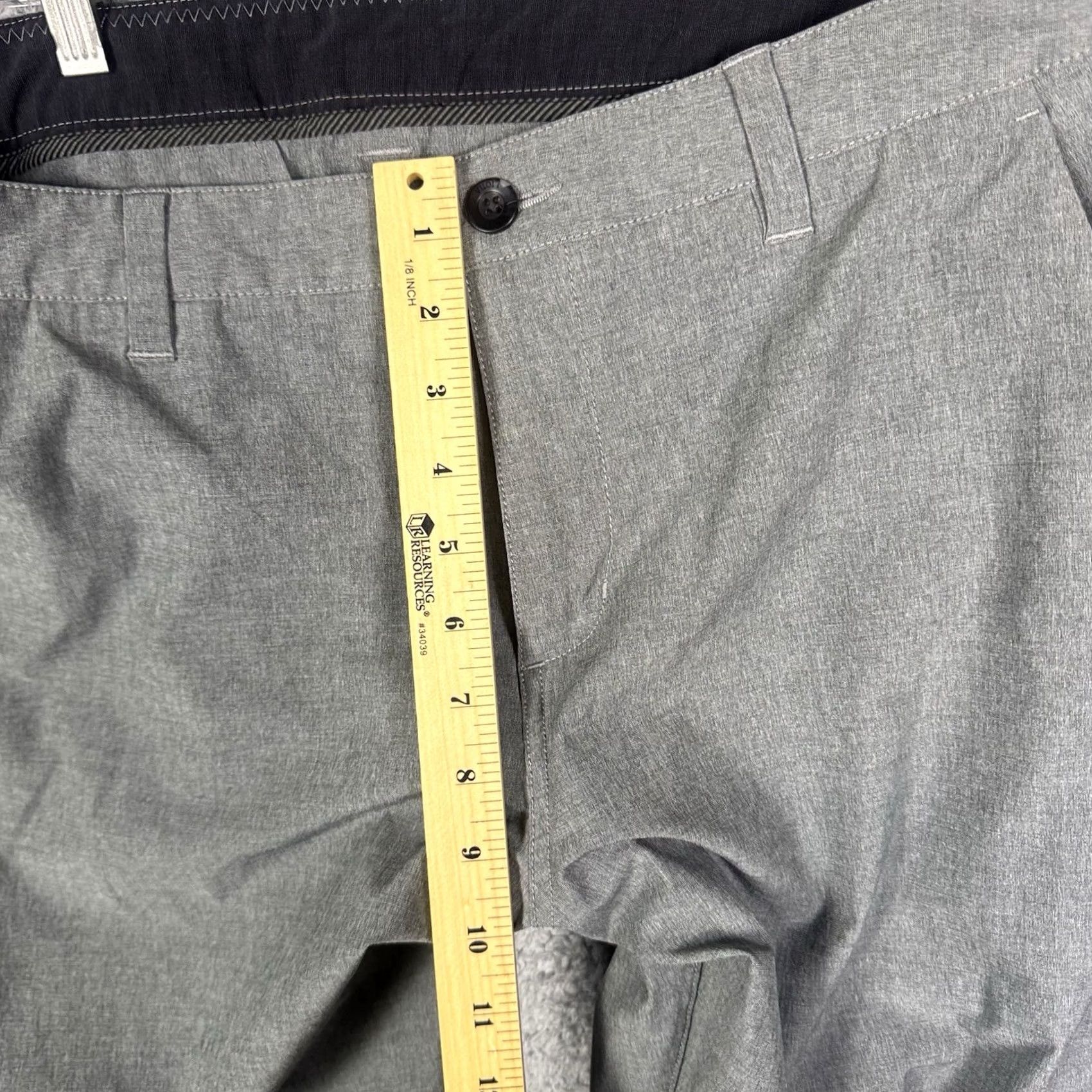 Vuori Vuori Men Pants 34x32 Chino Stretch Tech Performance Tapered 100% Polyester Gray V431 Size US 34 / EU 50 - 5 Thumbnail