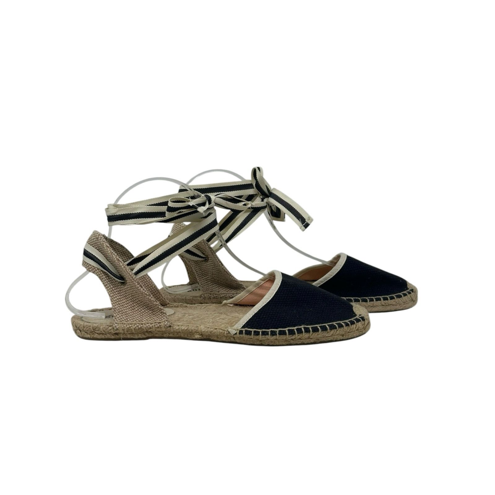 Soludos Soludos black canvas tie up espadrilles sandal shoes size 9 Size US 9 / IT 39 - 14 Thumbnail