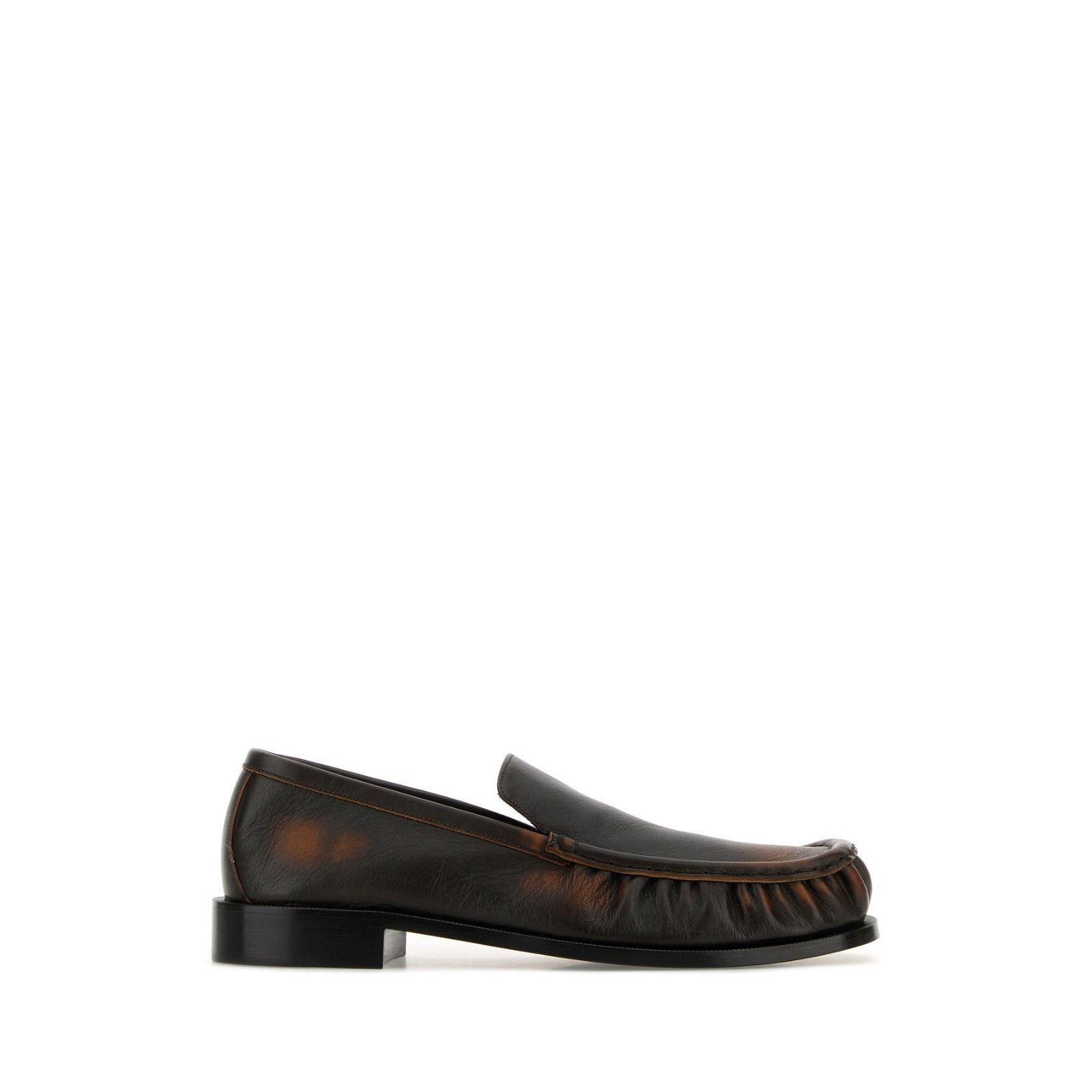 DRIES VAN NOTEN Brown Leather Loafers New & Authentic (Men's