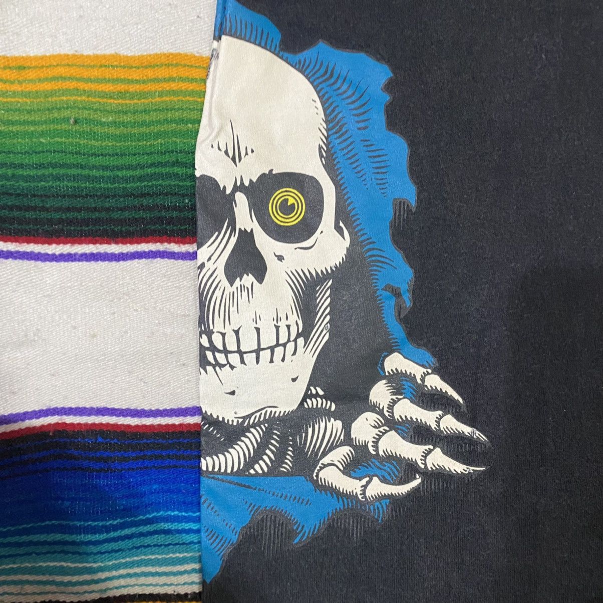 Powell Peralta × Vintage NATURALLY AGED POWELL PERALTA BONES SHIRT Size US XL / EU 56 / 4 - 4 Thumbnail