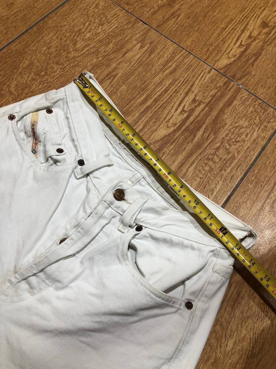Diesel VTG Diesel Saddle Basic Tapered White Denim Jeans shorts Size US 29 - 10 Thumbnail