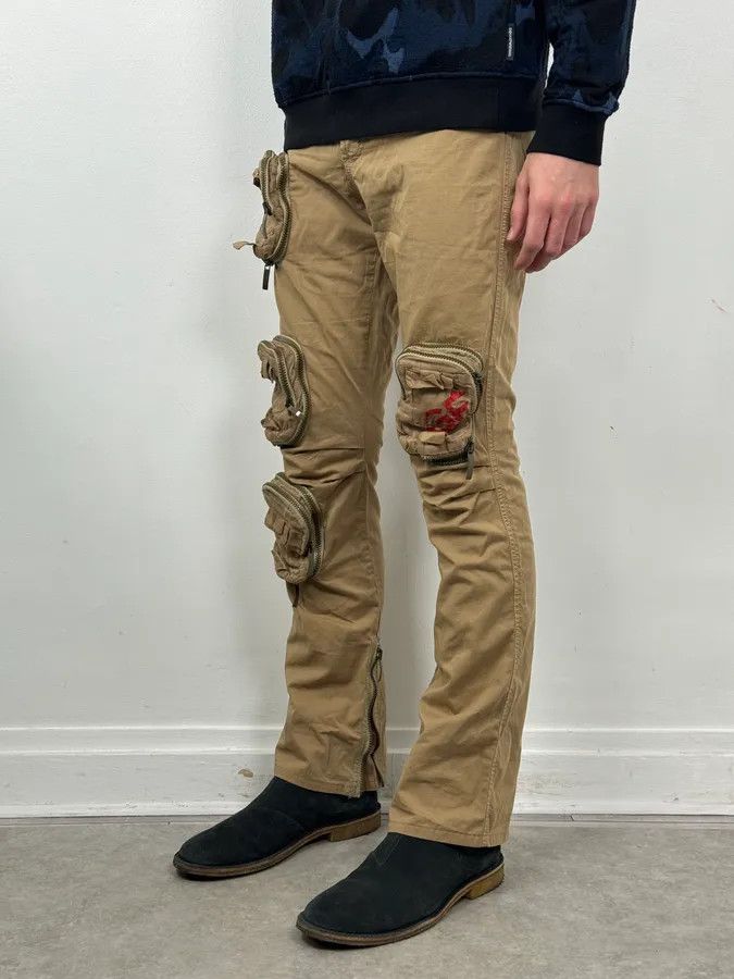 Gianfranco Ferre Gianfranco Ferré Beige Multi-Pockets Cargo Pants Size US 30 / EU 46 - 3 Thumbnail
