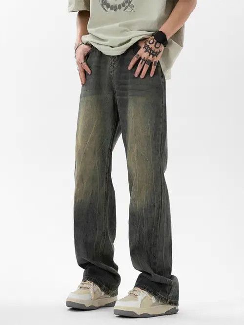 Japanese Brand Mitsui x Aika Dark Blue High Street Vintage Loose Fit Jeans Size US 32 / EU 48 - 8 Thumbnail