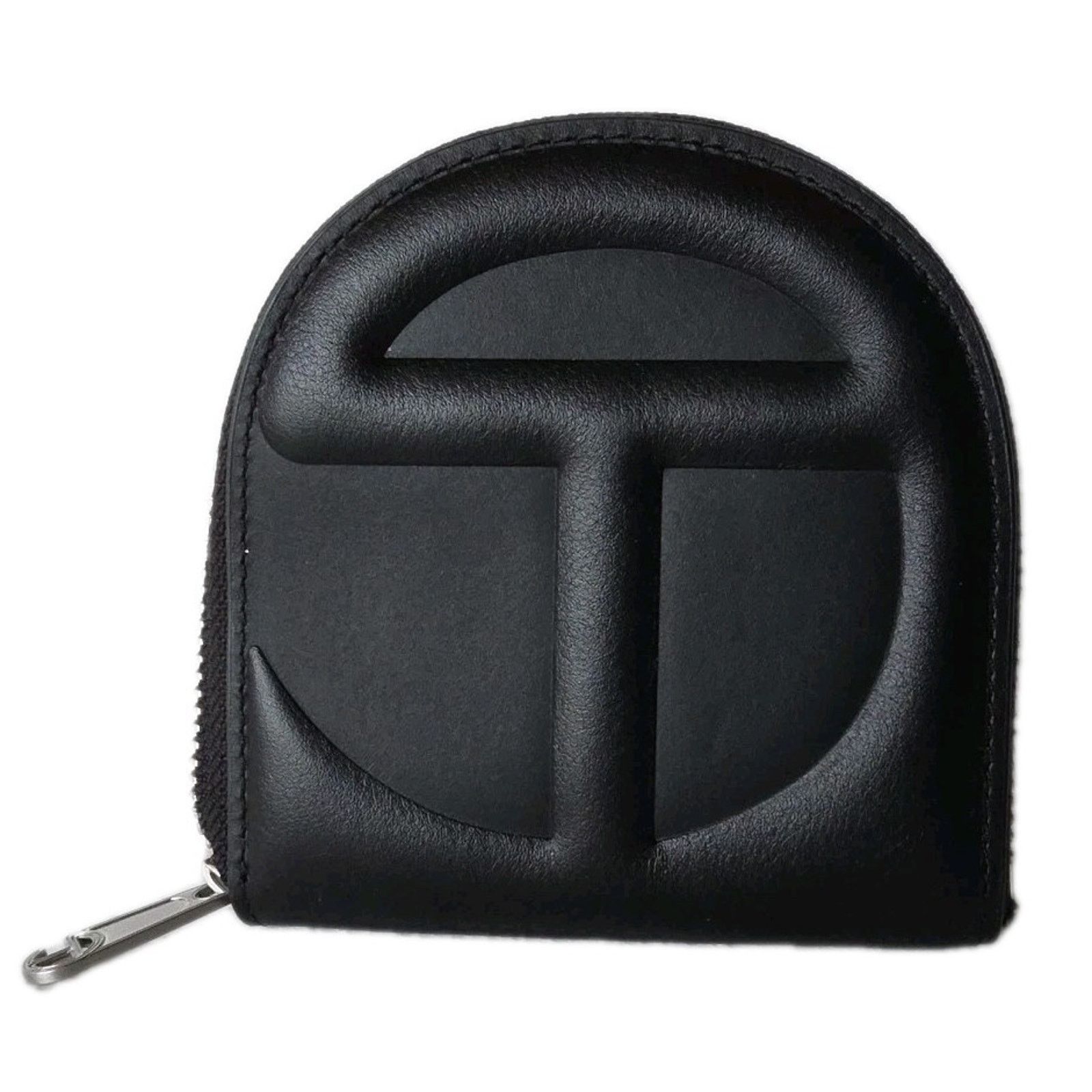 Telfar Telfar Small Zip Wallet Black Vegan Leather Card Holder Size ONE SIZE - 1 Thumbnail